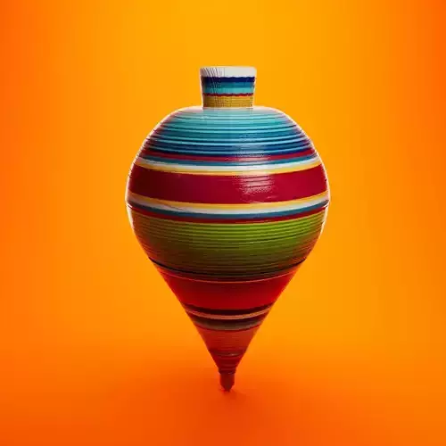 Mexican Toy - Trompo - Ready Game - Rigged