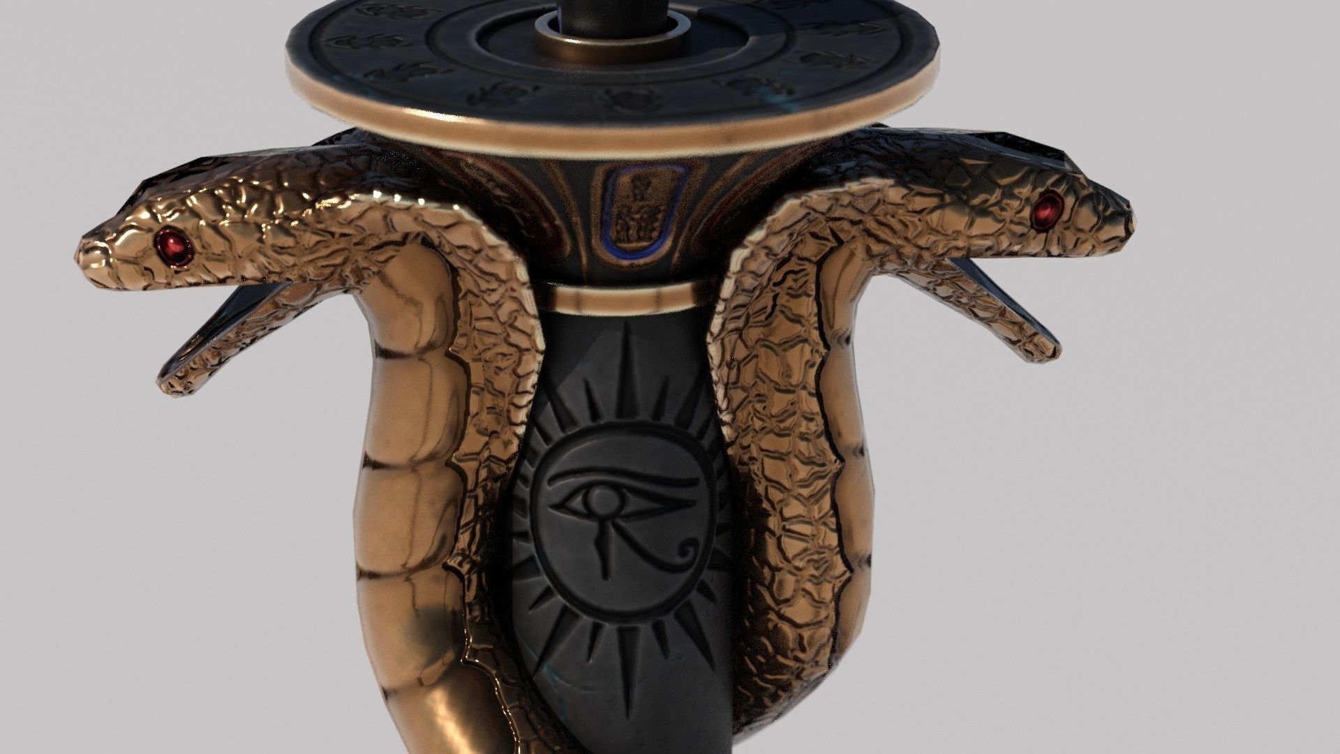 OB 02 Egyptian Necromancer Kit - 01 - Candles and Holders Low-poly 3D model_5