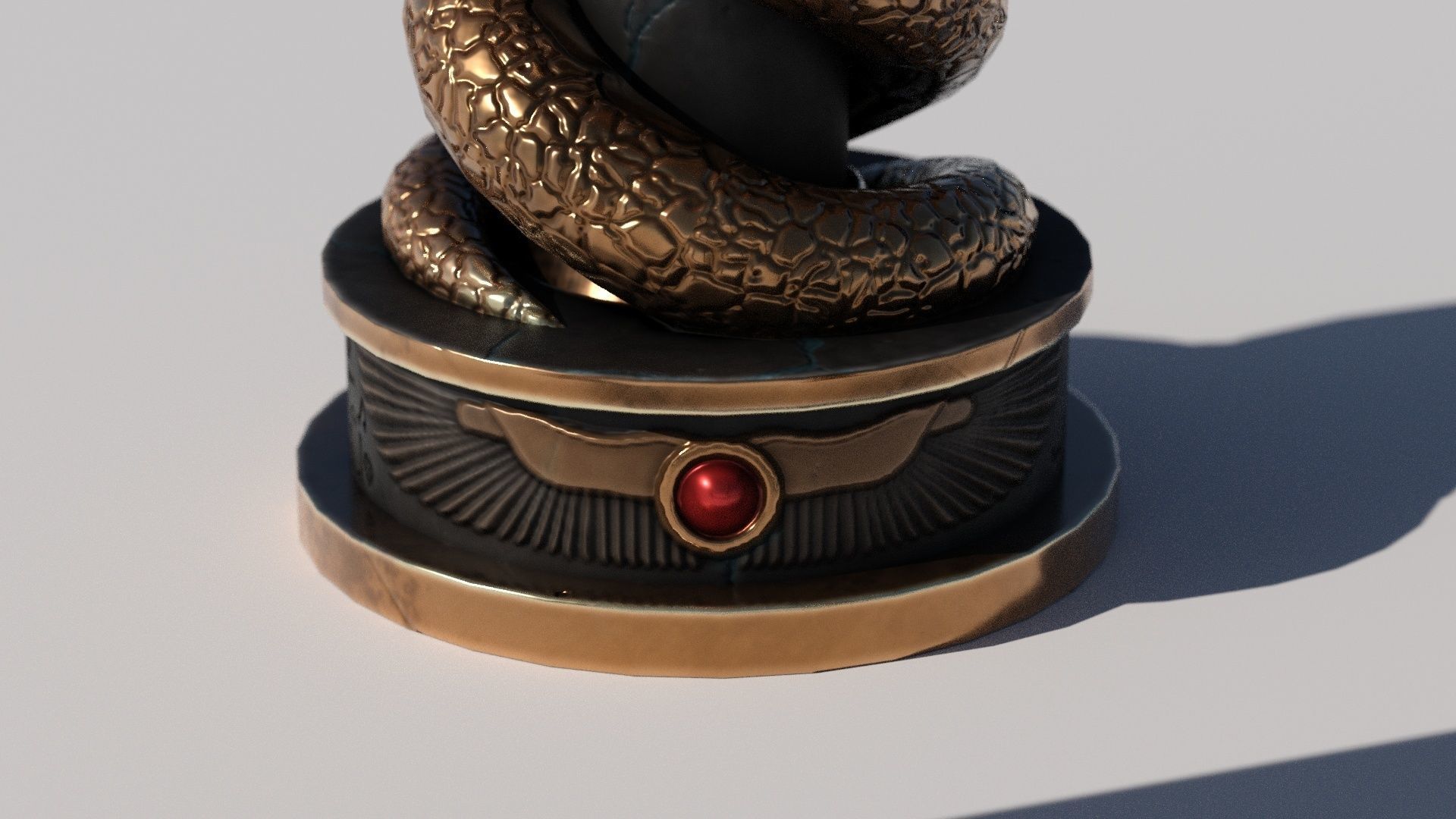 OB 02 Egyptian Necromancer Kit - 01 - Candles and Holders Low-poly 3D model_2