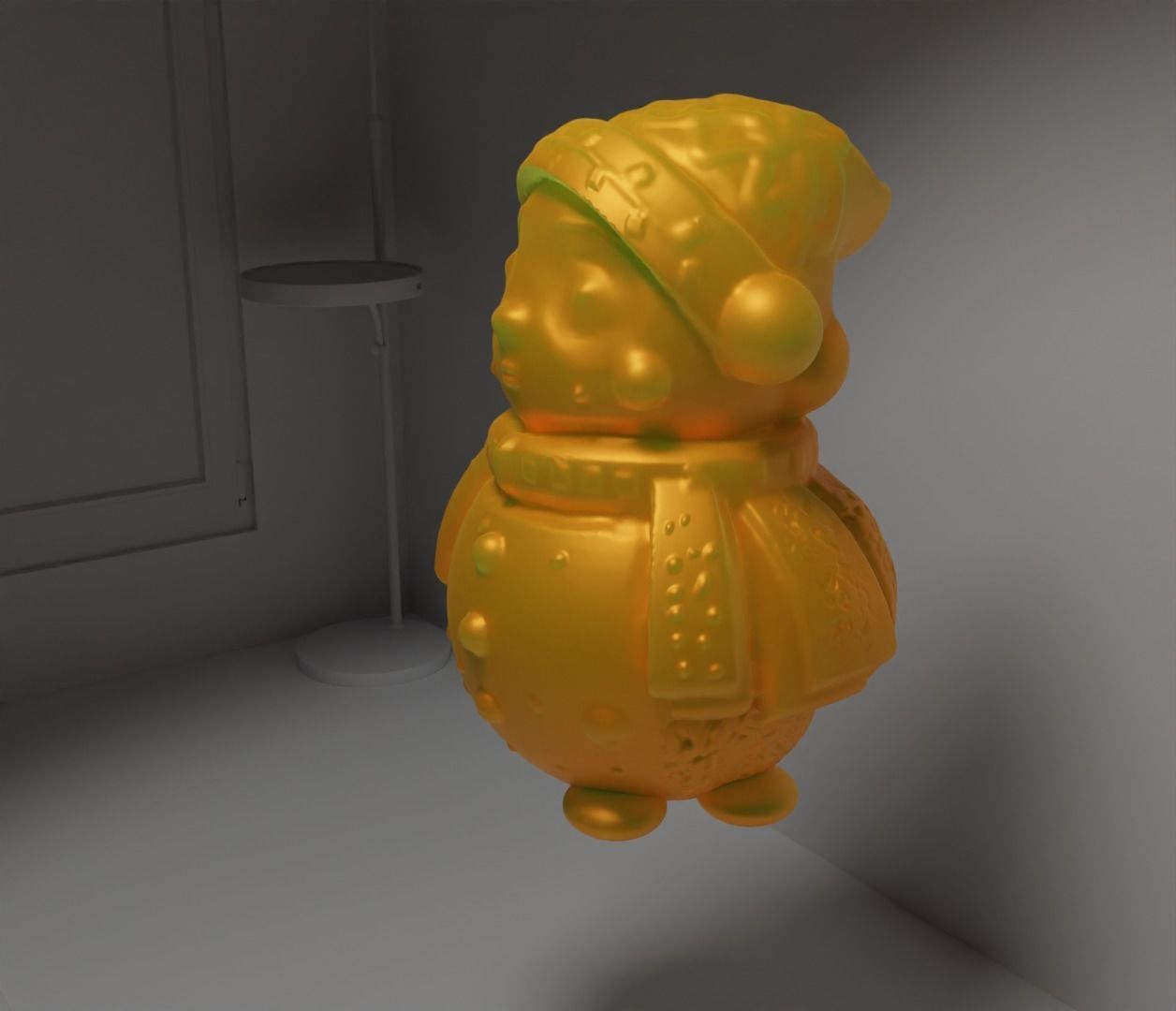 Christmas Tree Ornament  - Santa Claus New Year Ornament  3D print model_11