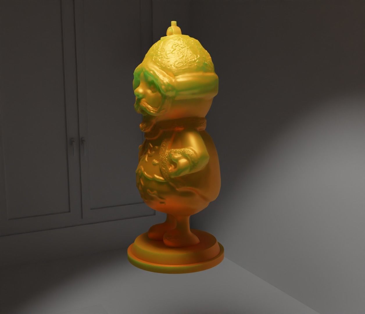 Christmas Dwarf Ornament - Santa Claus New Year Ornament  3D print model_19