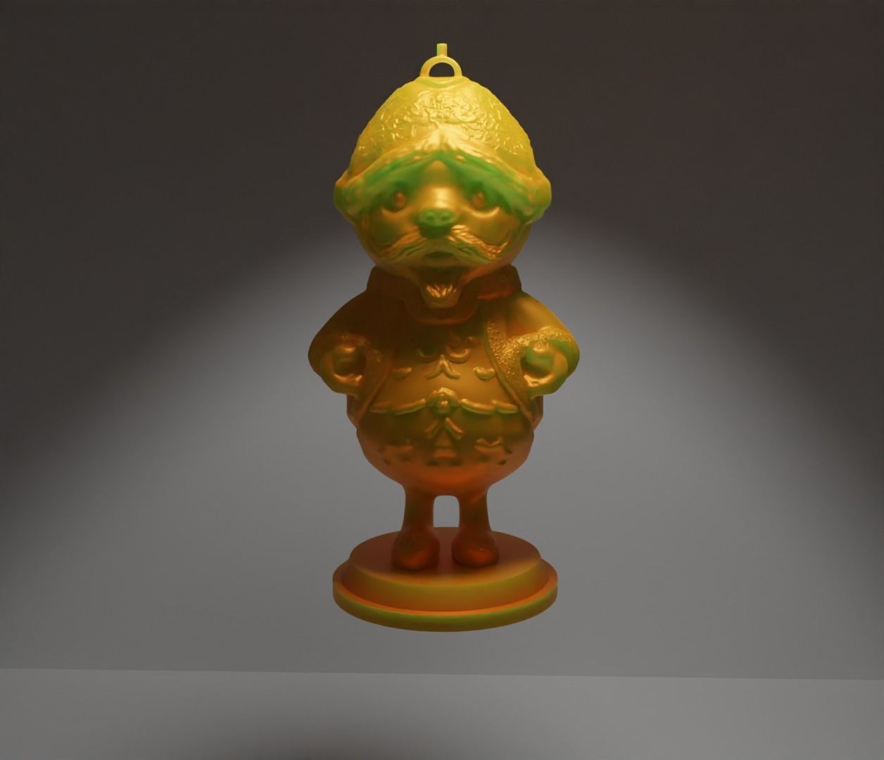 Christmas Dwarf Ornament - Santa Claus New Year Ornament  3D print model_6