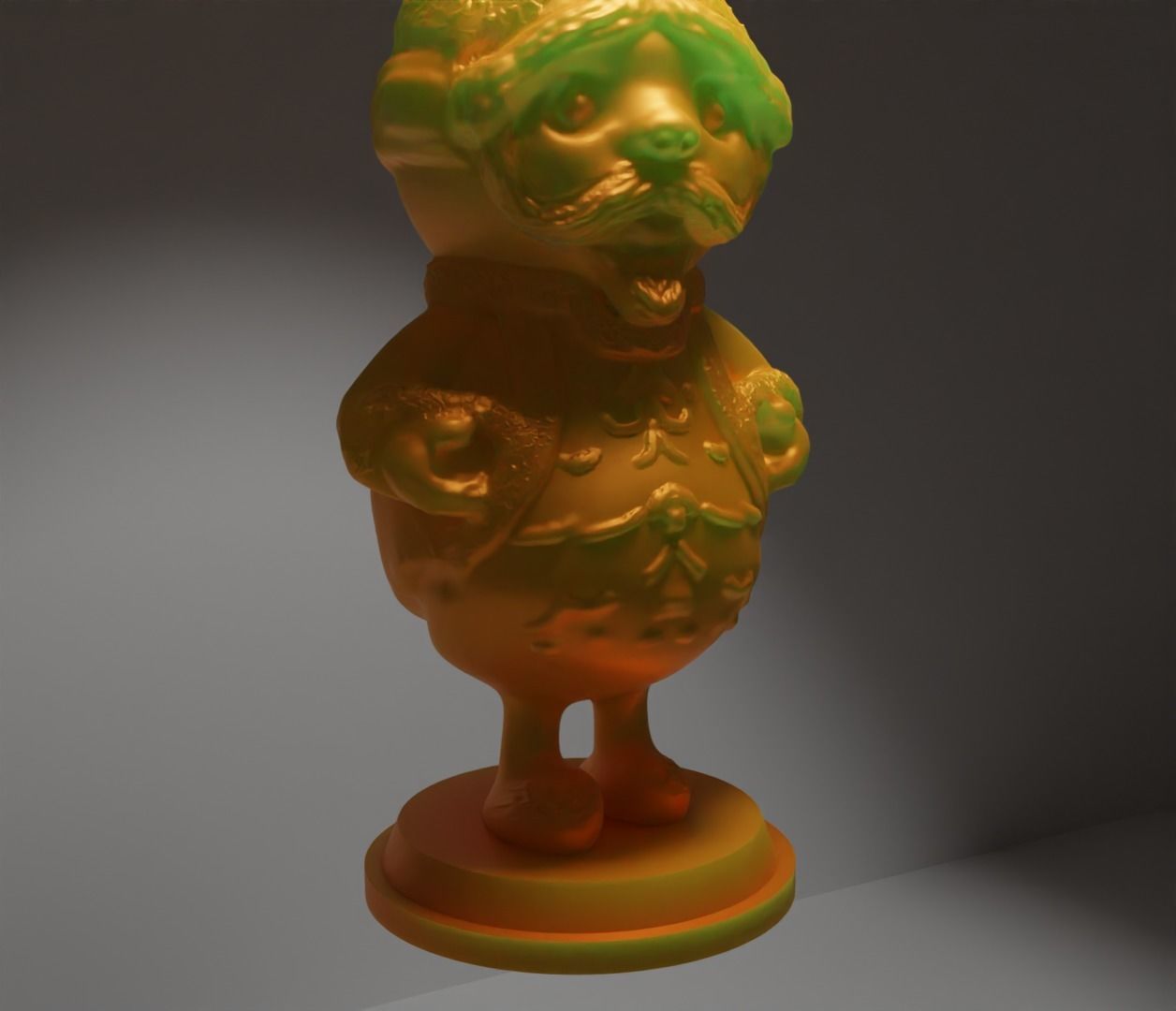 Christmas Dwarf Ornament - Santa Claus New Year Ornament  3D print model_20