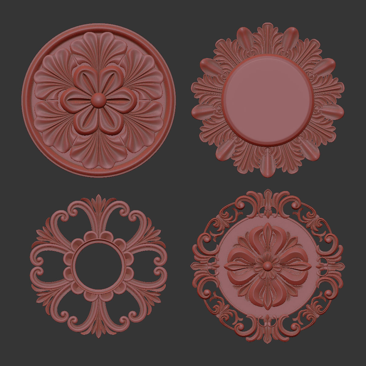 Ornament Element Pack 22 3D model_6