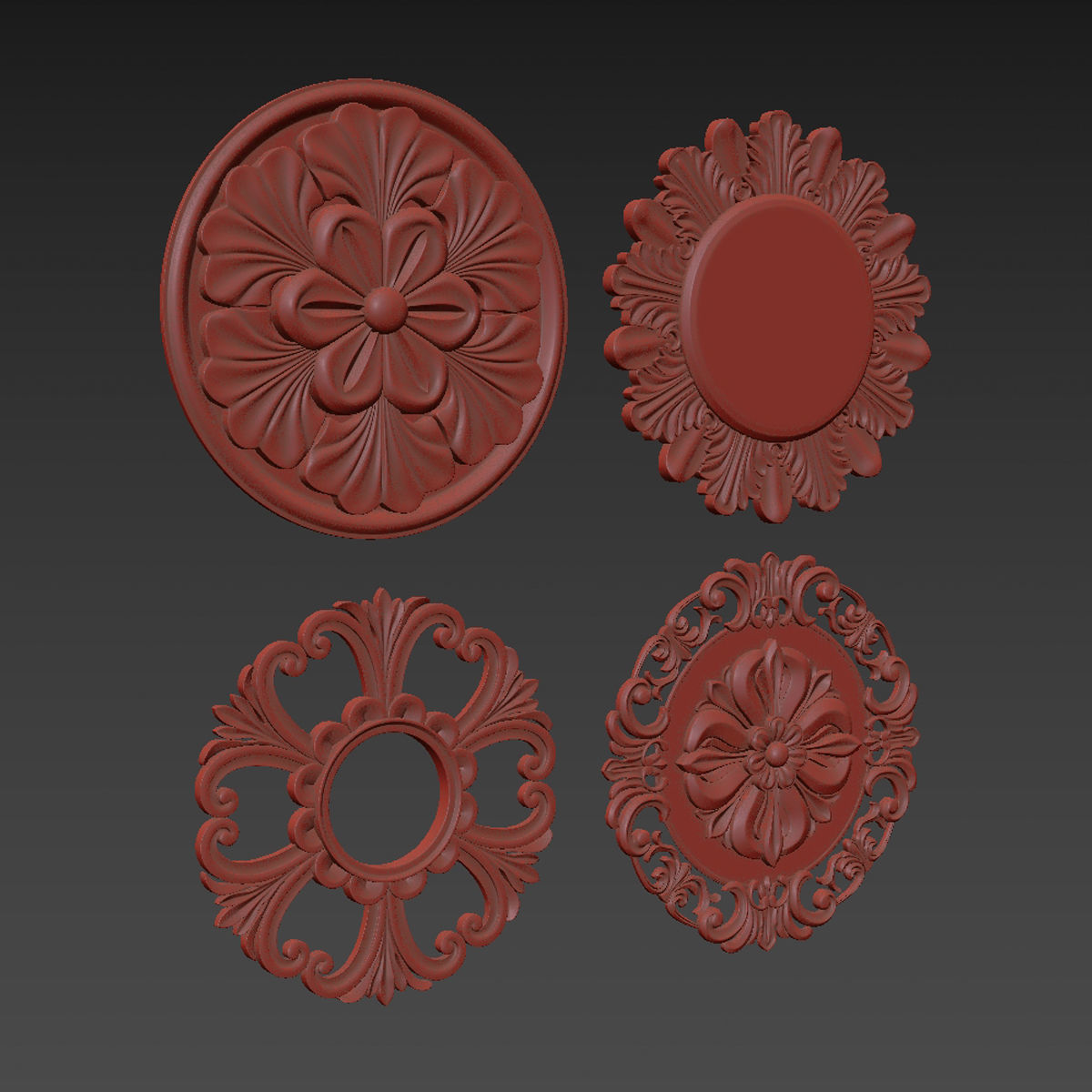 Ornament Element Pack 22 3D model_5