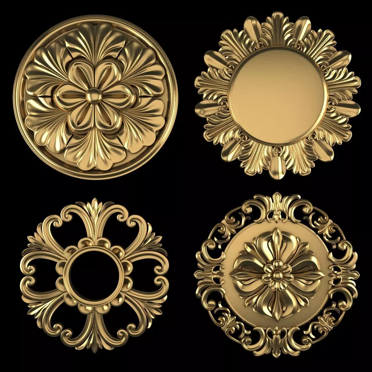 Ornament Element Pack 22 3D model_0