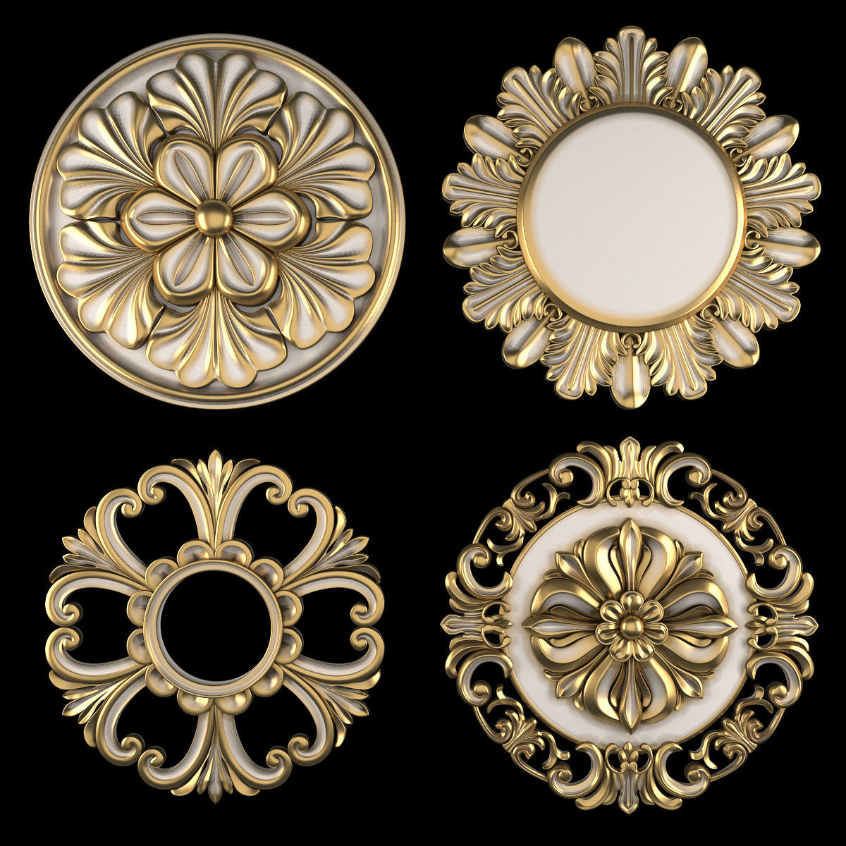 Ornament Element Pack 22 3D model_1