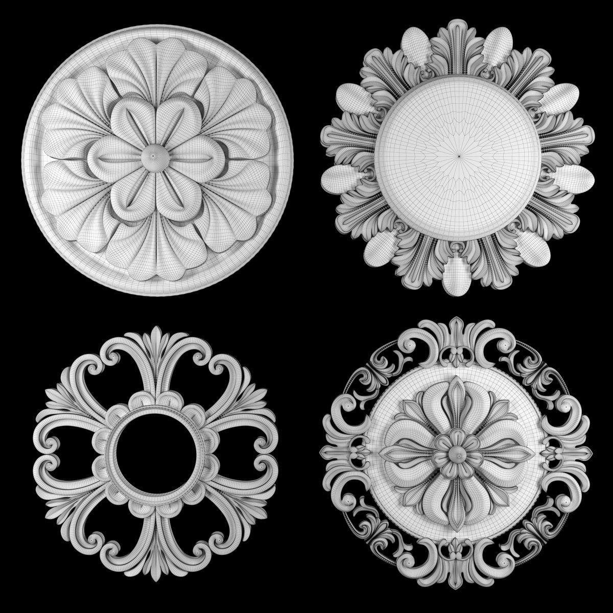 Ornament Element Pack 22 3D model_4