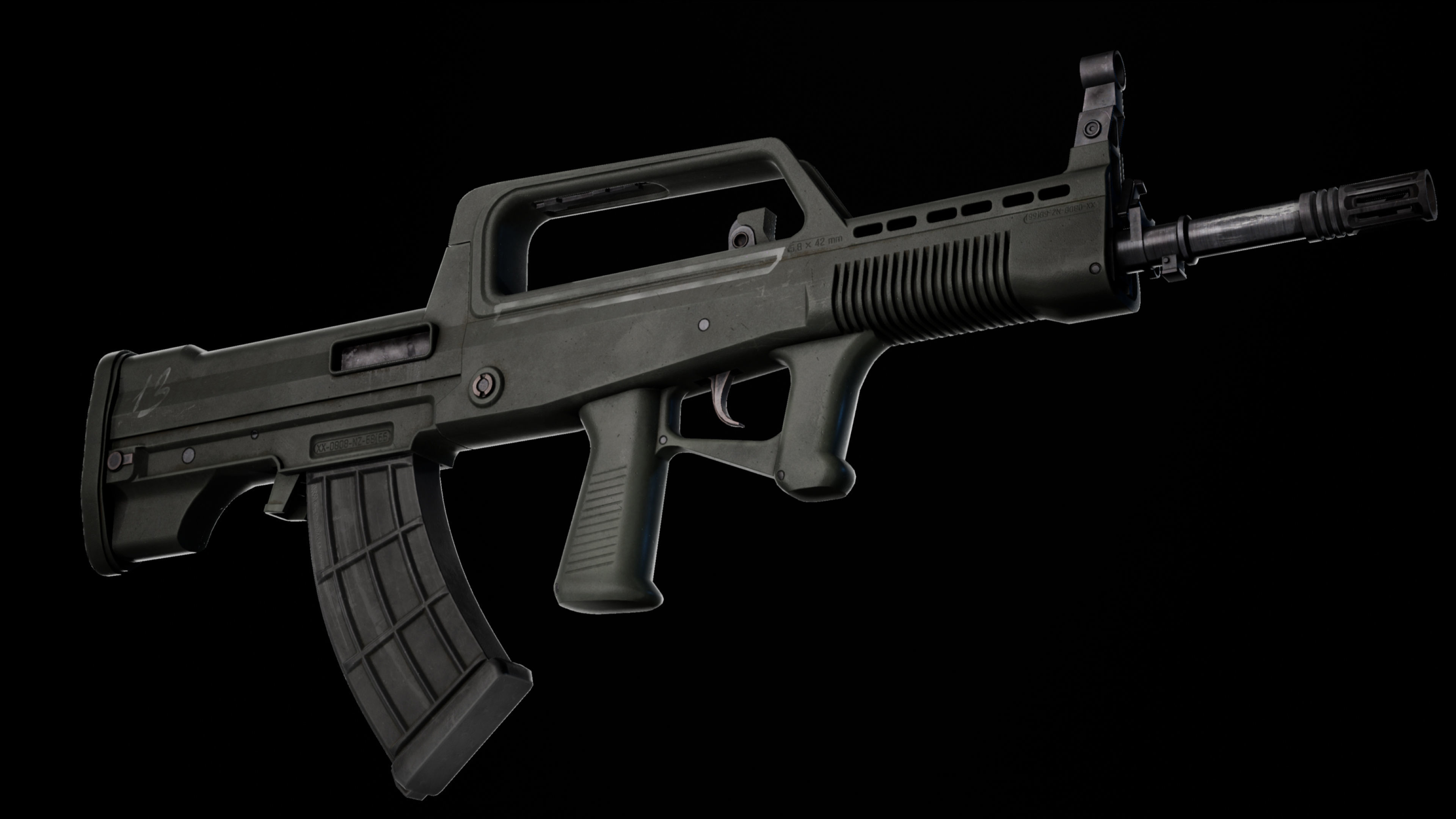 Rifle QBZ-95-1 Low-poly 3D model_22