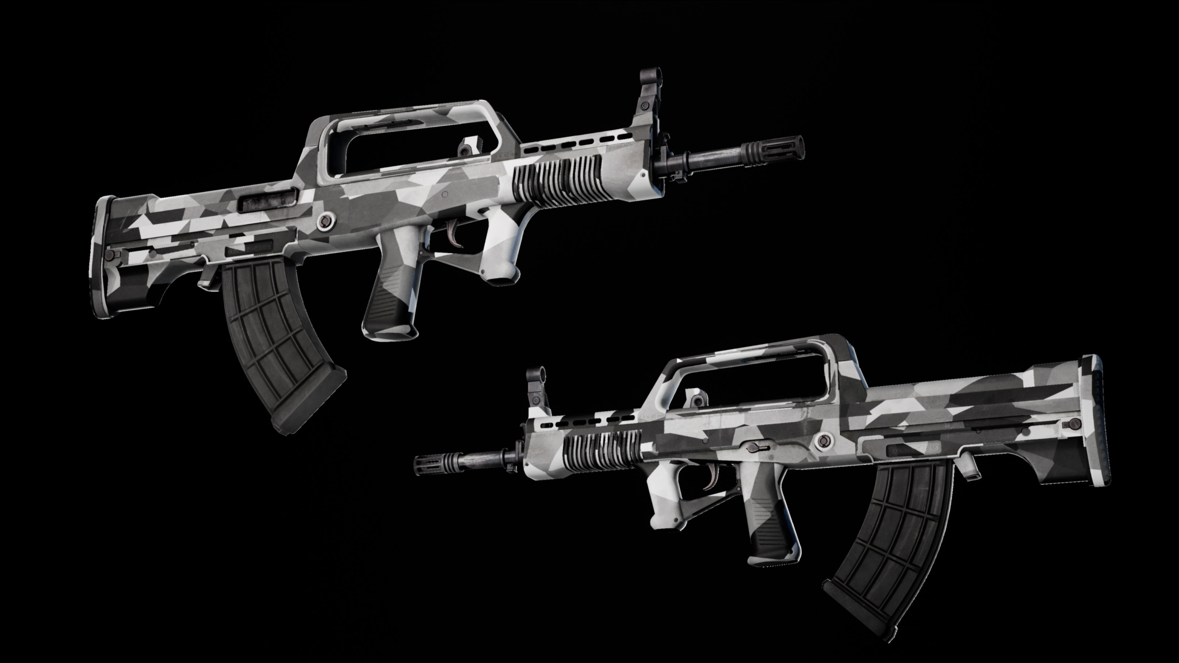 Rifle QBZ-95-1 Low-poly 3D model_39