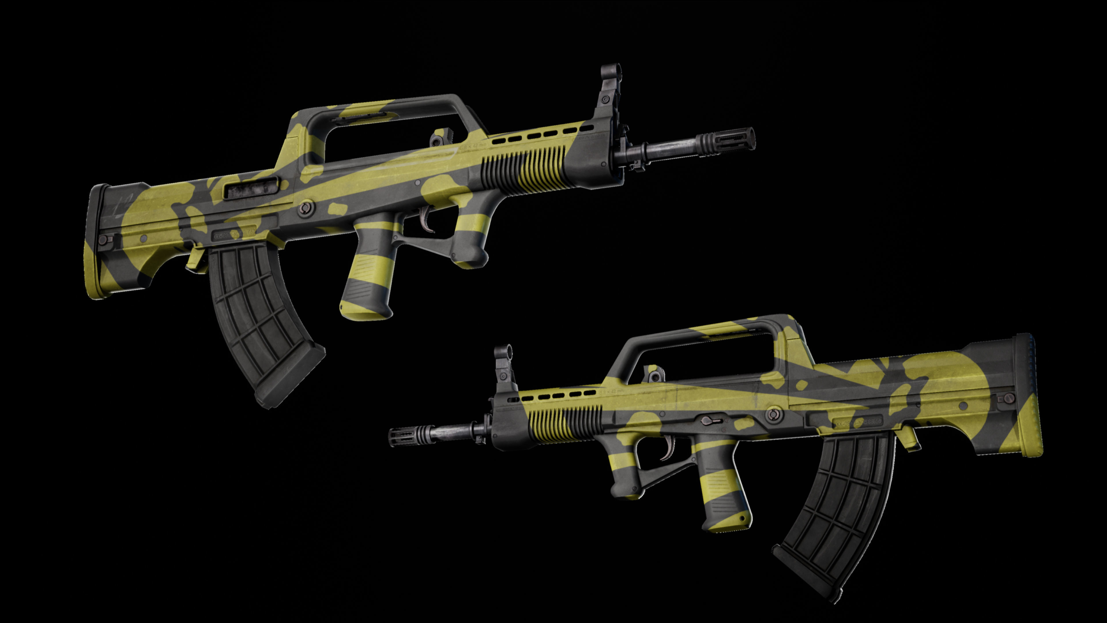 Rifle QBZ-95-1 Low-poly 3D model_44