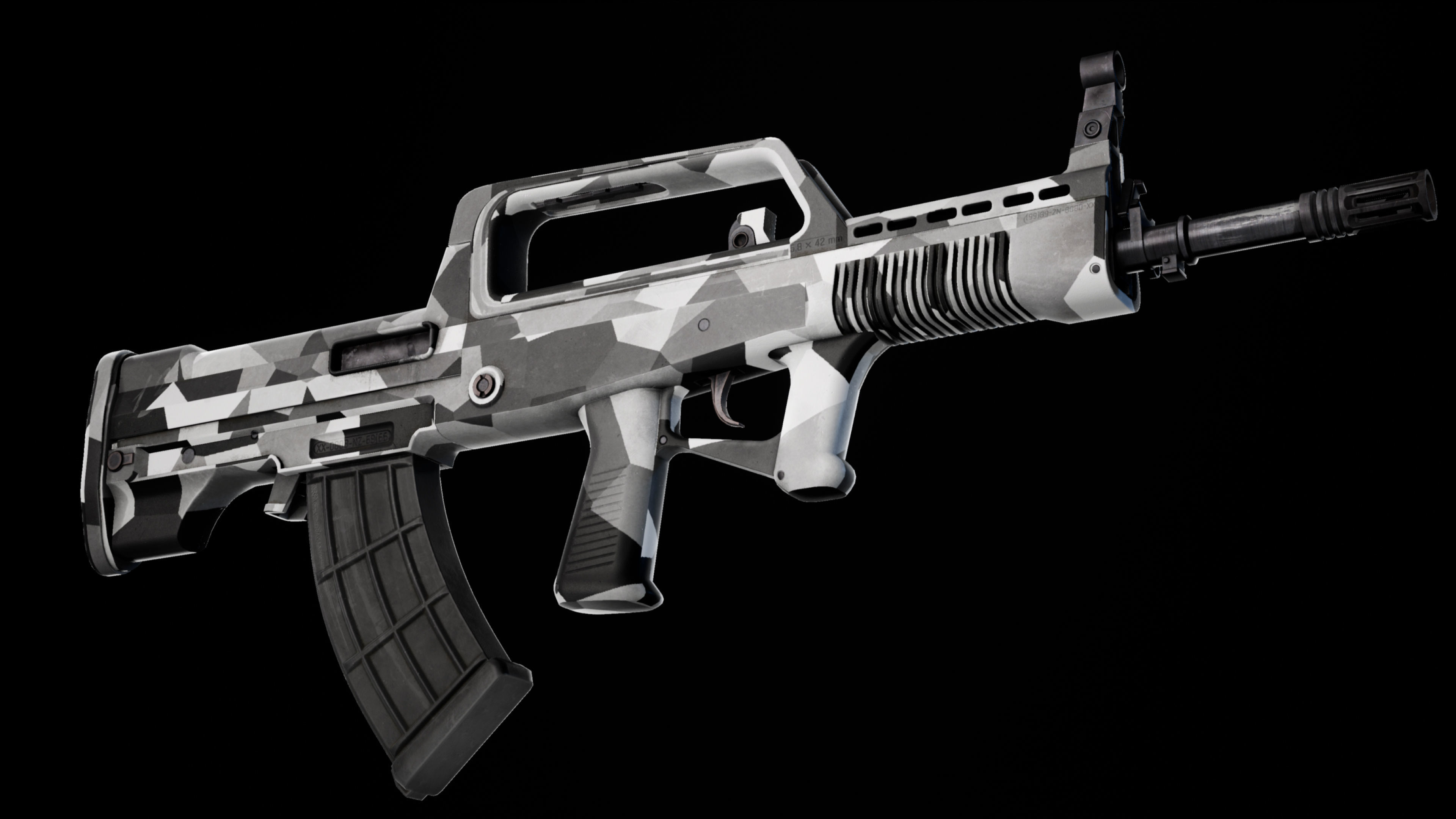 Rifle QBZ-95-1 Low-poly 3D model_25