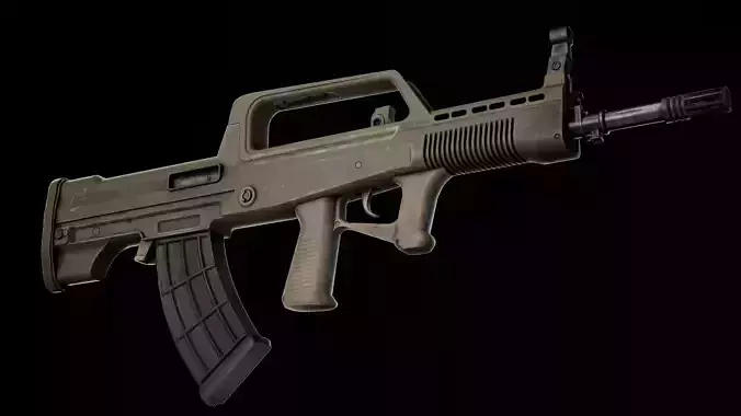 Rifle QBZ-95-1 Low-poly 3D model
