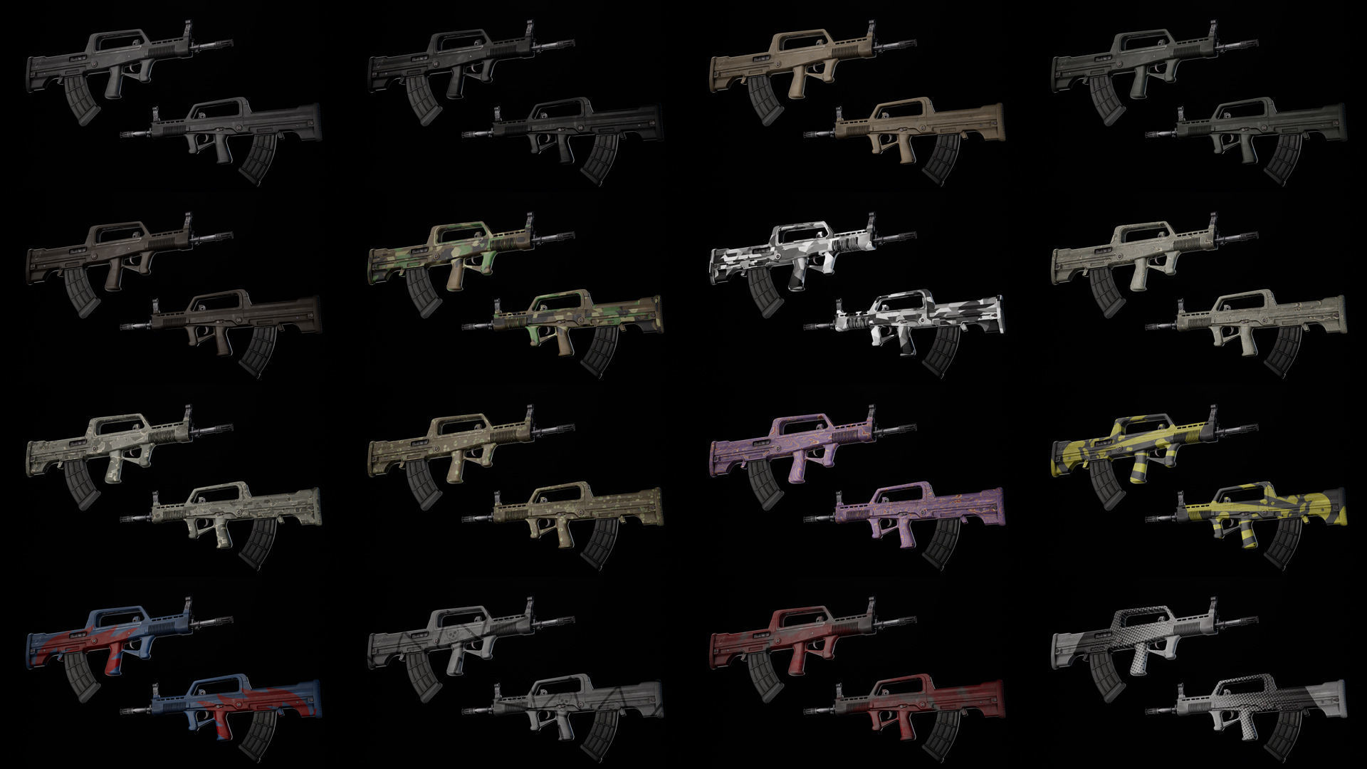 Rifle QBZ-95-1 Low-poly 3D model_5