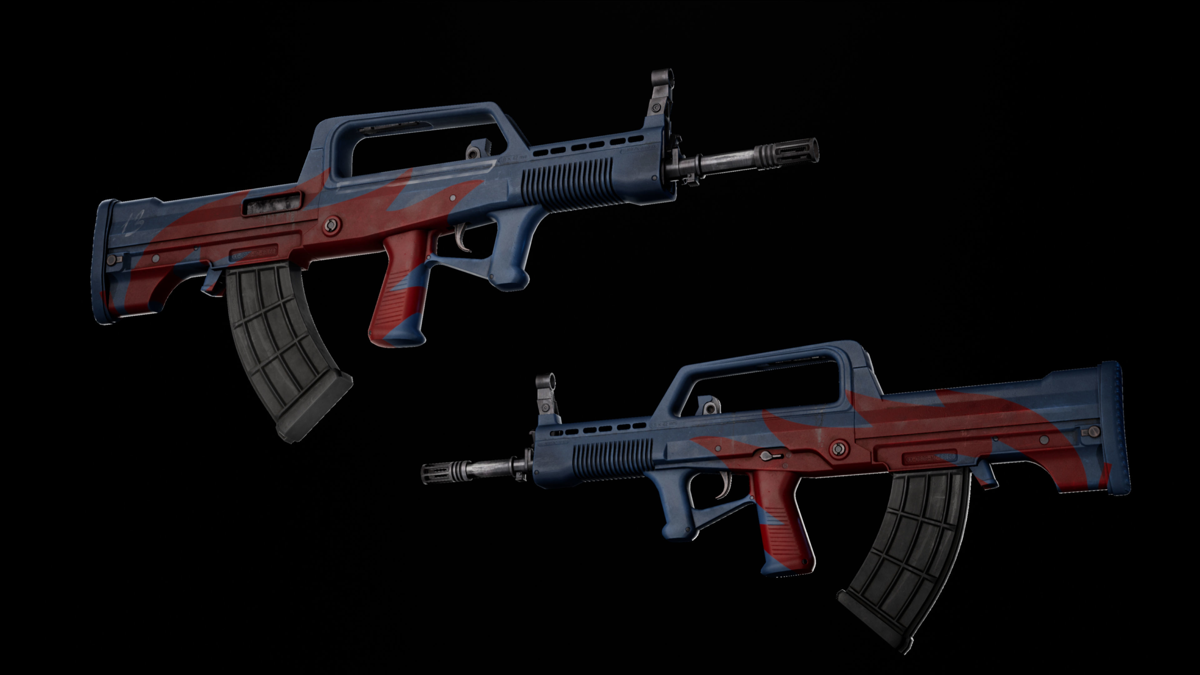 Rifle QBZ-95-1 Low-poly 3D model_45
