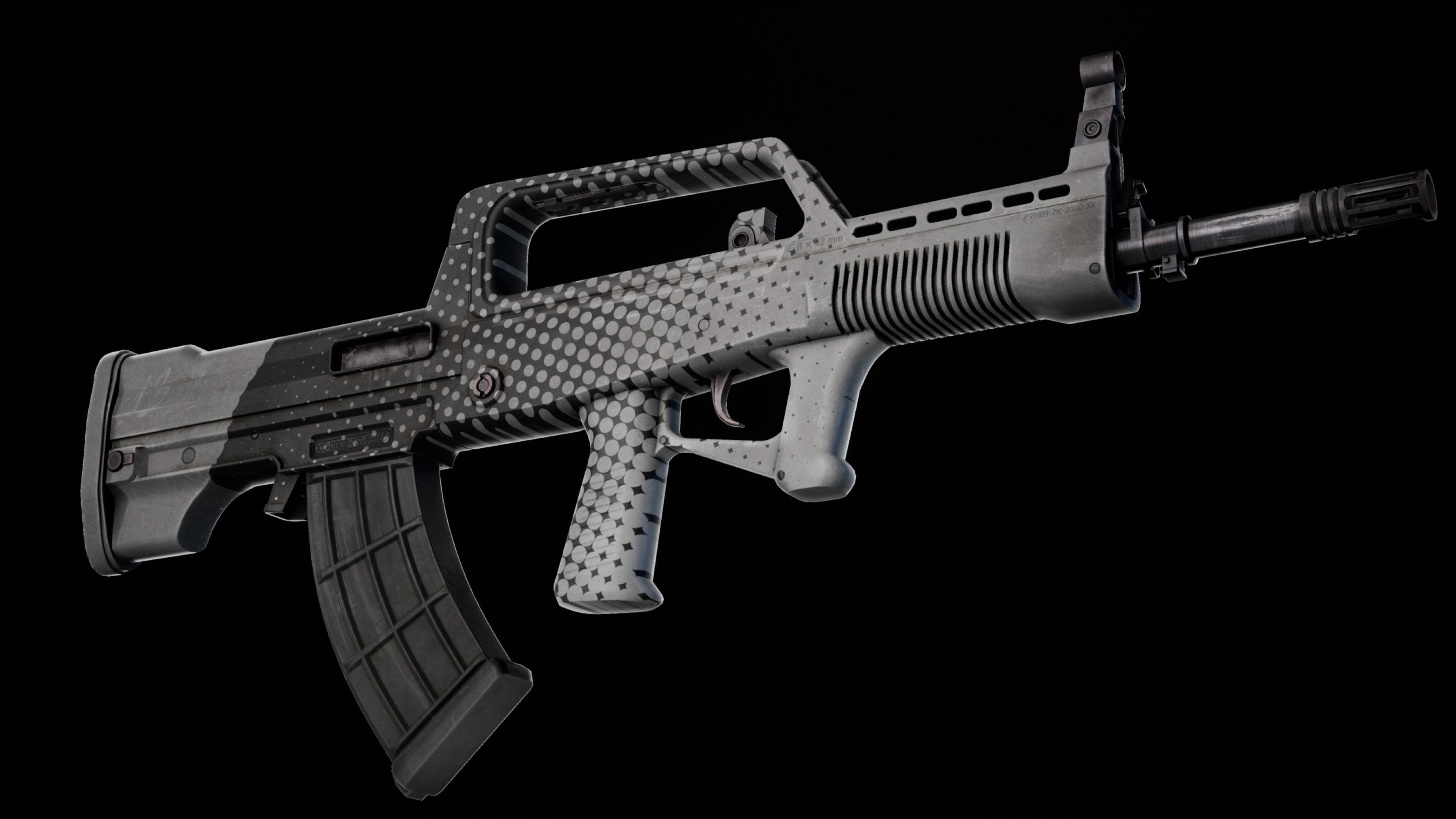 Rifle QBZ-95-1 Low-poly 3D model_34