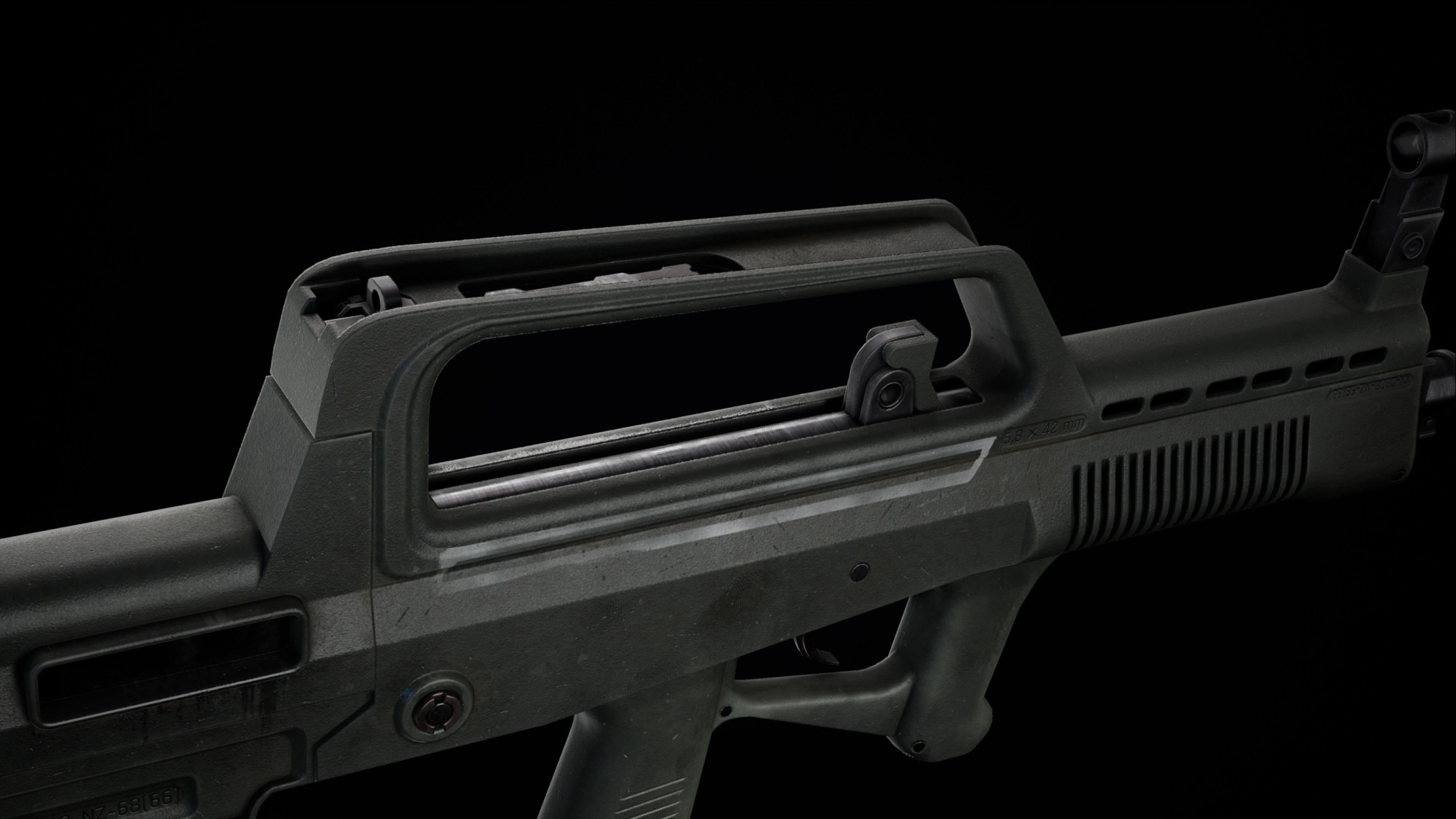 Rifle QBZ-95-1 Low-poly 3D model_17