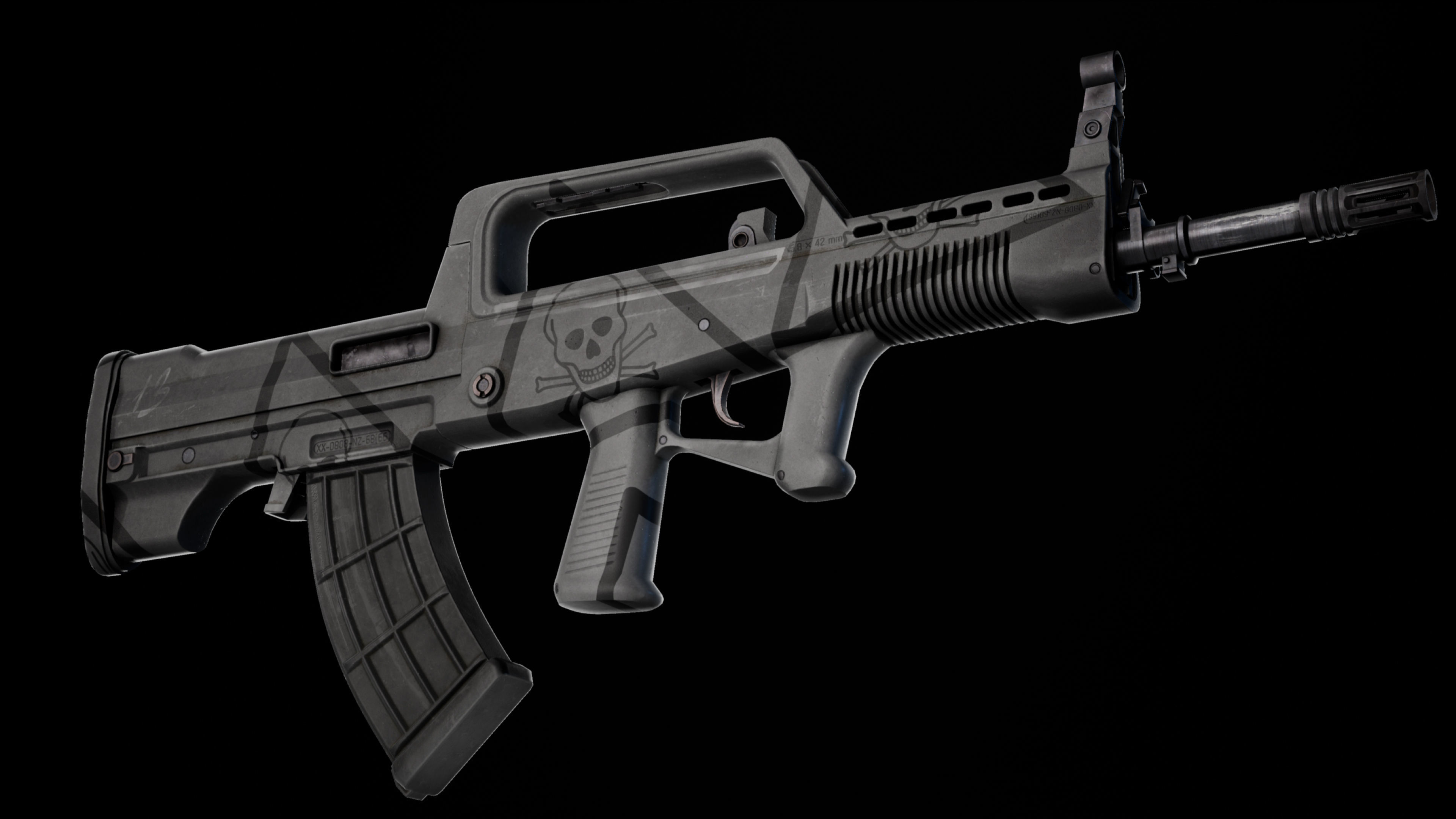 Rifle QBZ-95-1 Low-poly 3D model_32