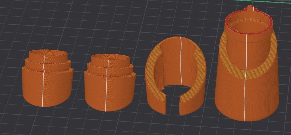 Modern Design Salt and Pepper Shaker 3D print model_11