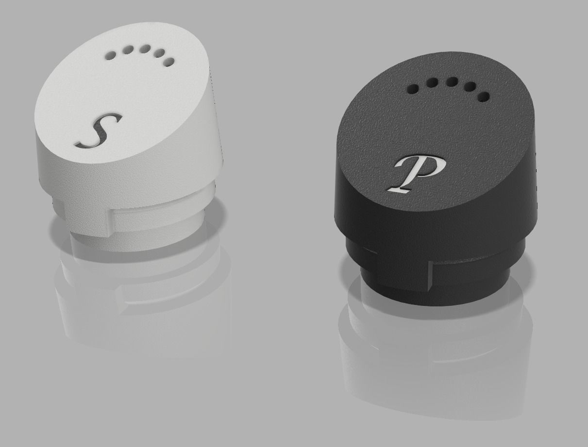 Modern Design Salt and Pepper Shaker 3D print model_6