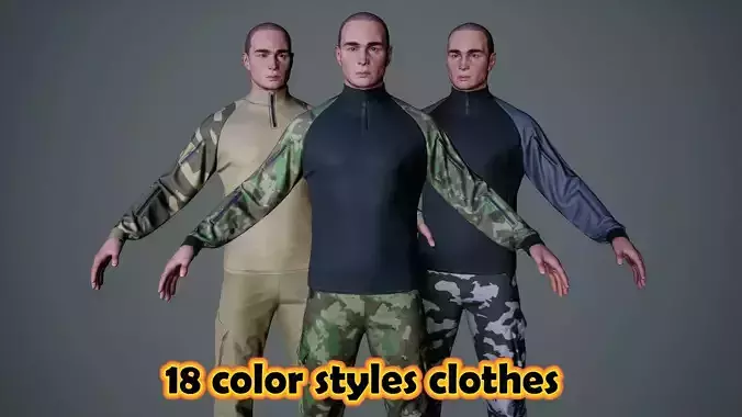 Man Military Style