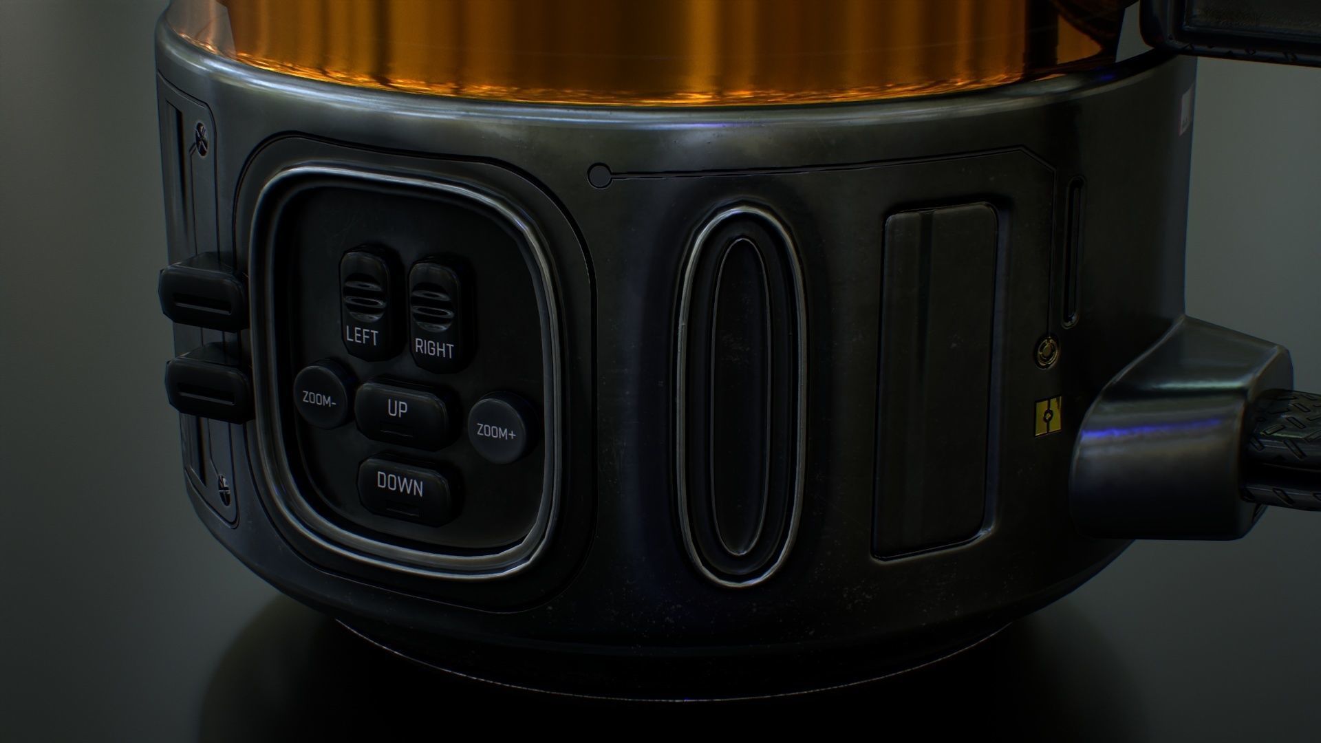 Sci Fi Mug with Camera Low-poly 3D model_18