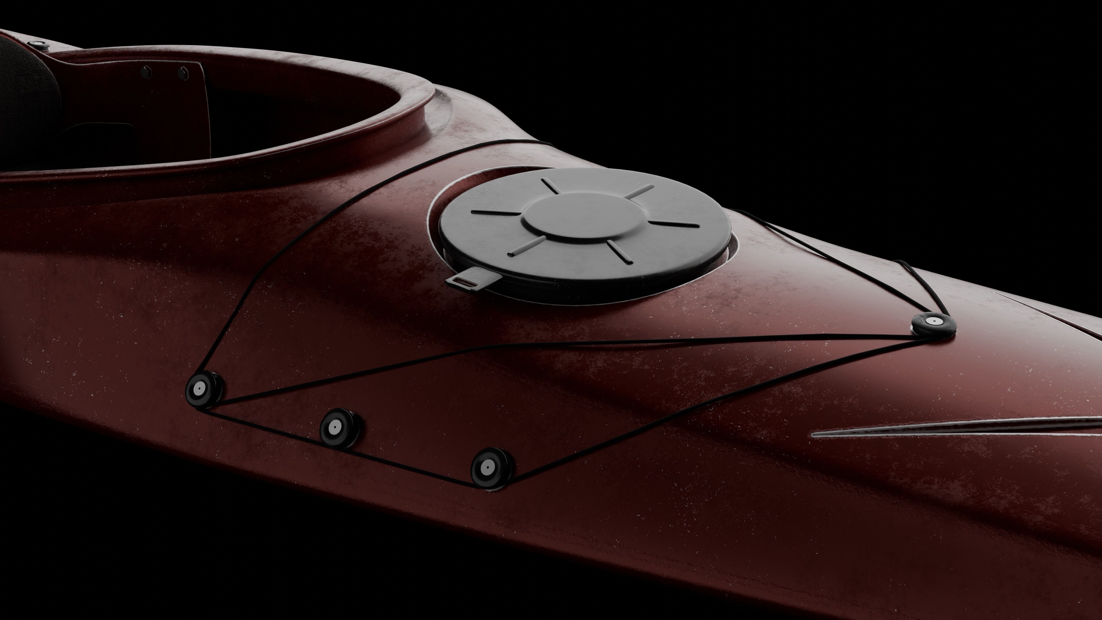 Kayak 3D-model 3D model_8