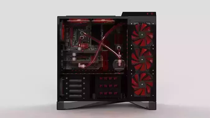 Another Water cooling Scratch built 3D print model