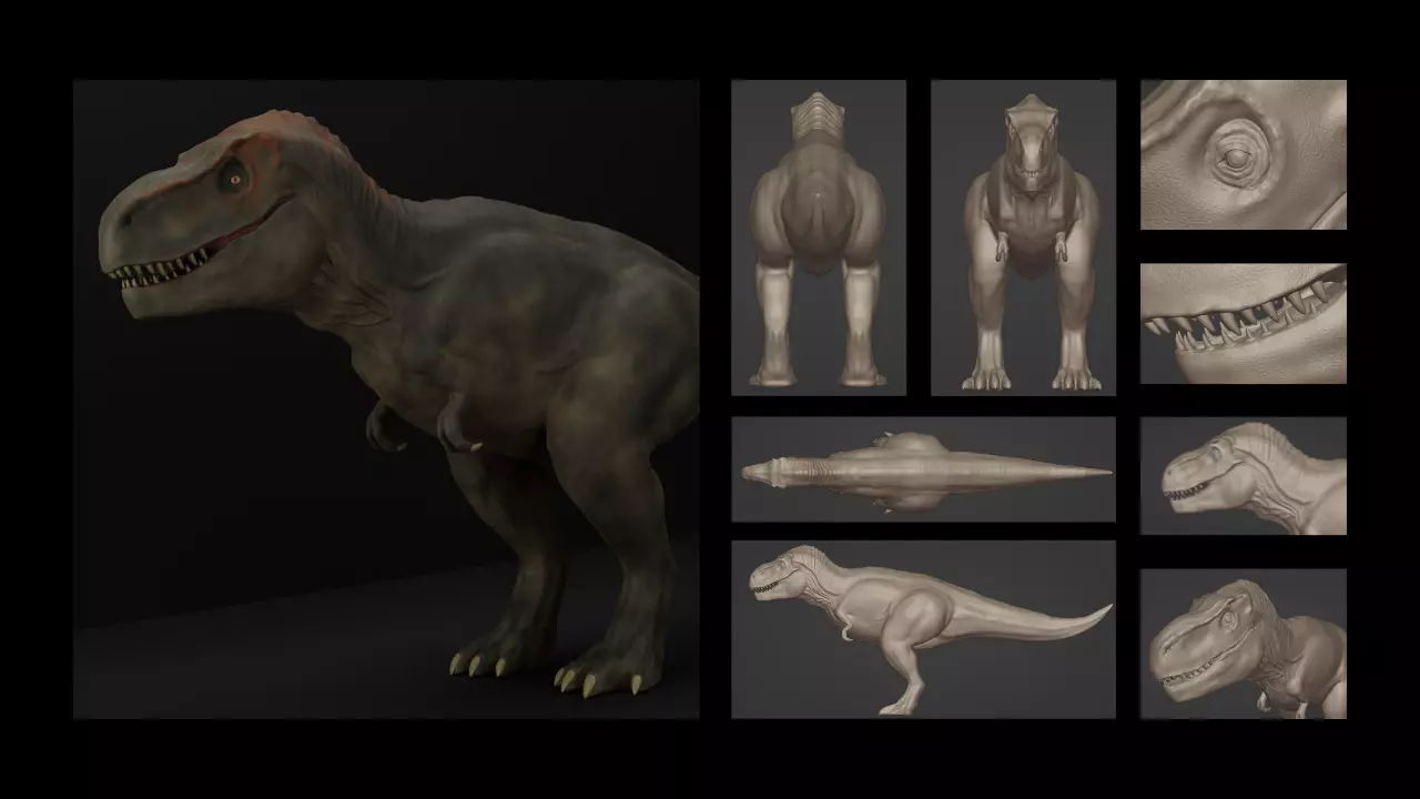 3D Print Creature T-rex 3D print model_0