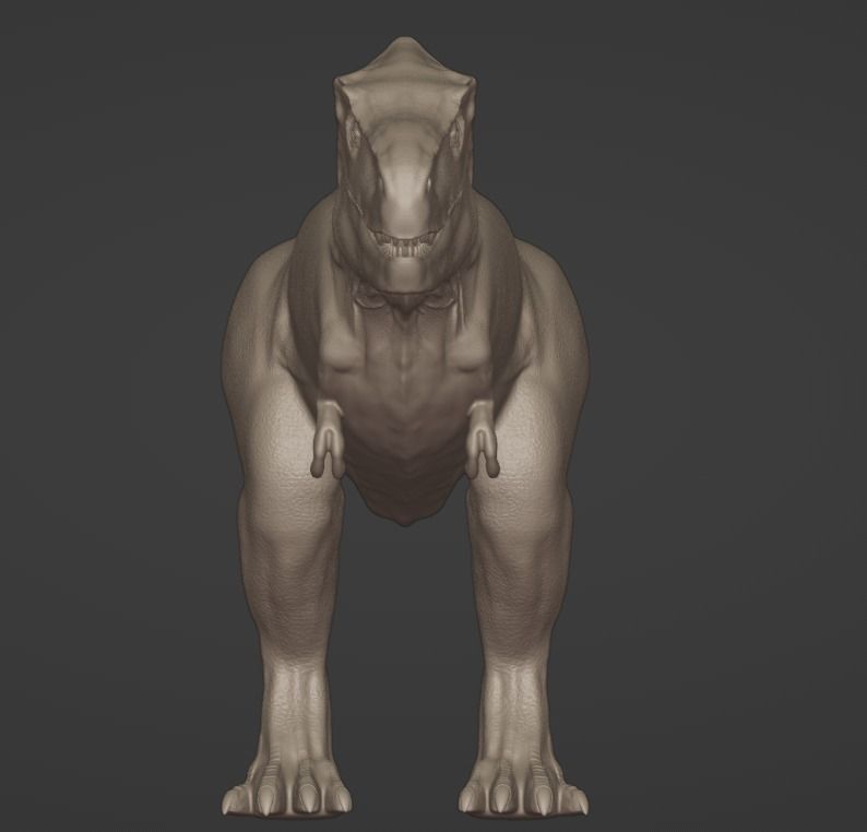 3D Print Creature T-rex 3D print model_4