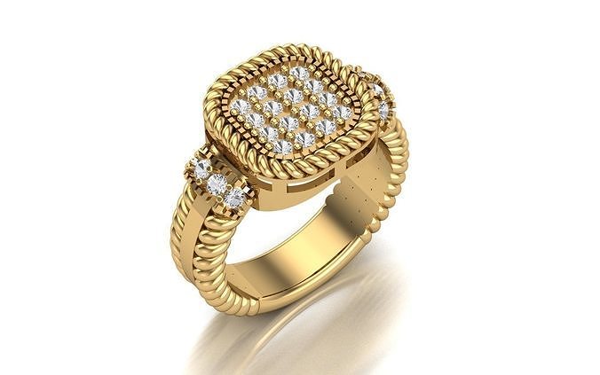 fancy ring 3D print model