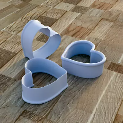 Safe Traditional Cookie Cutter - Heart Shape 3D print model