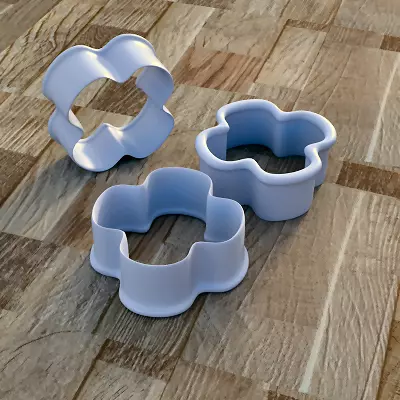 Safe Traditional Cookie Cutter - Flower Shape 3D print model