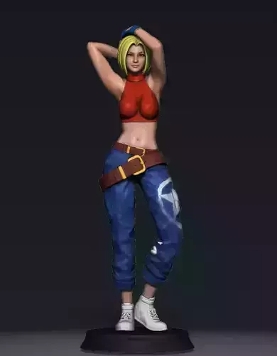 Blue Mary  from KOF Fatal Fury 3d printing STL files by ARK
