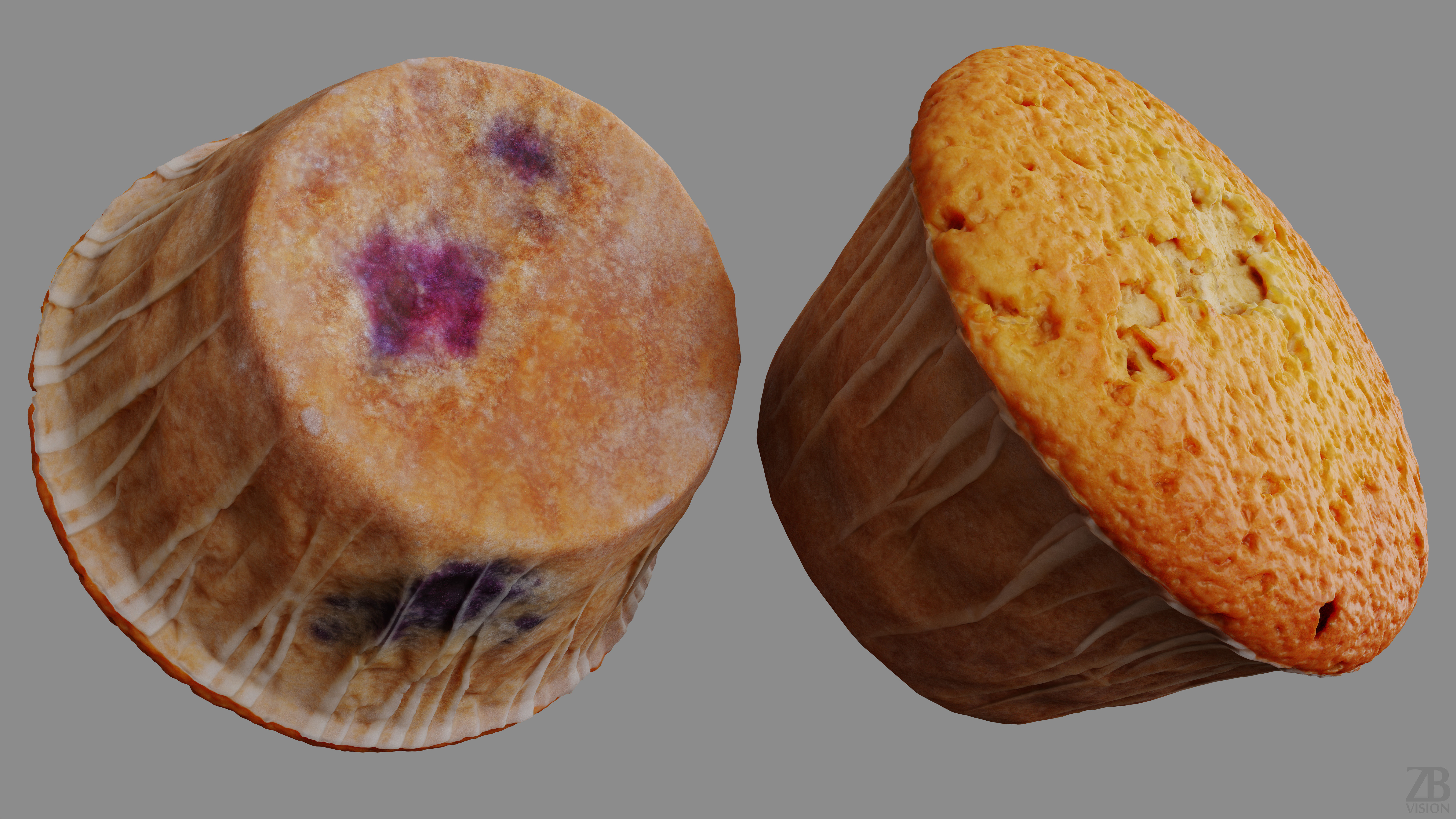 Muffin 3D model_9