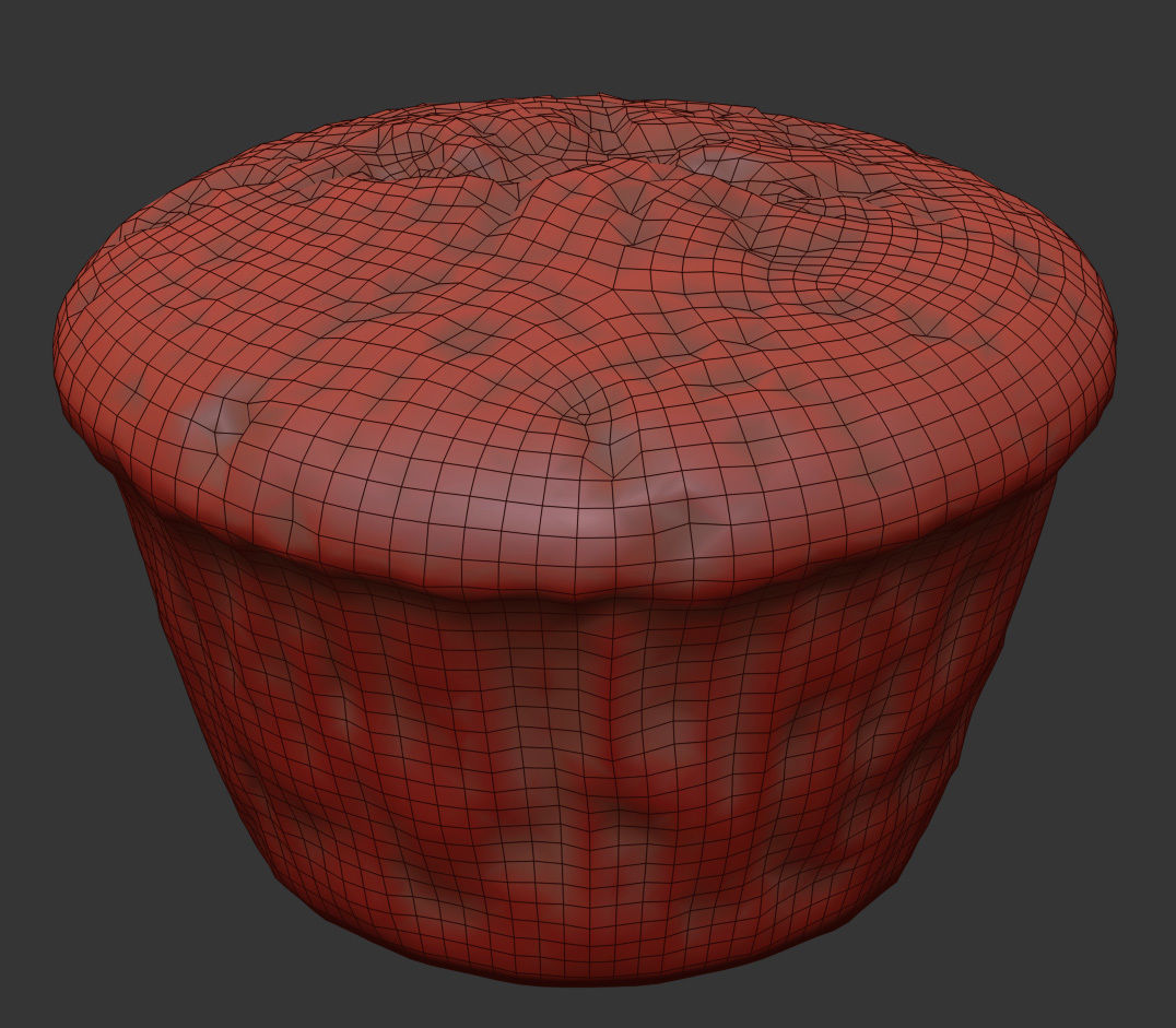 Muffin 3D model_6