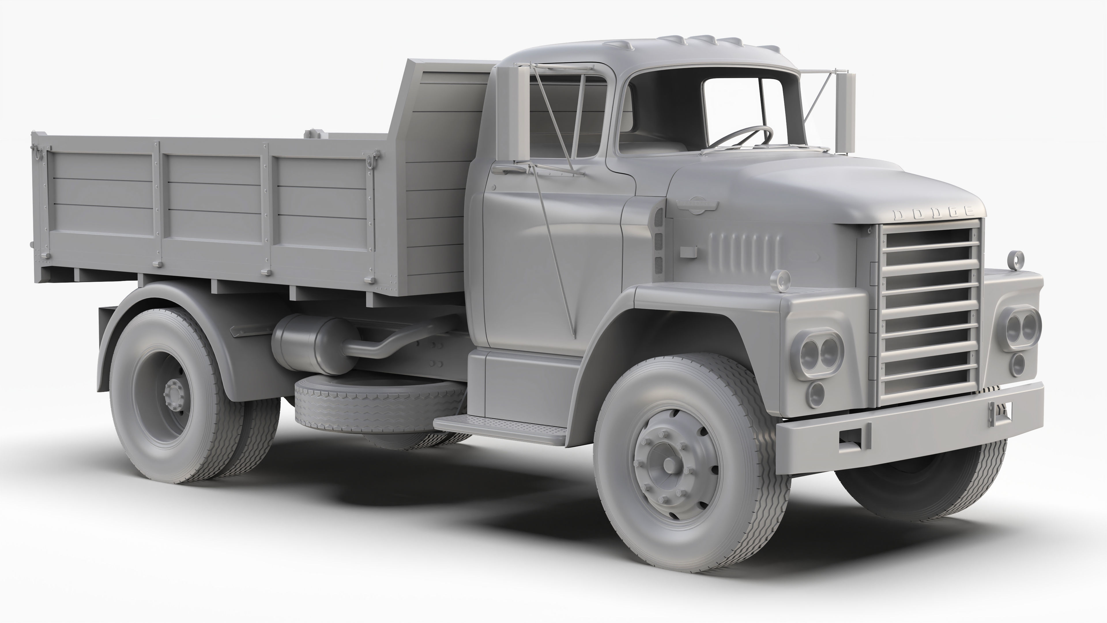 Dodge C600 1967 3D model_12
