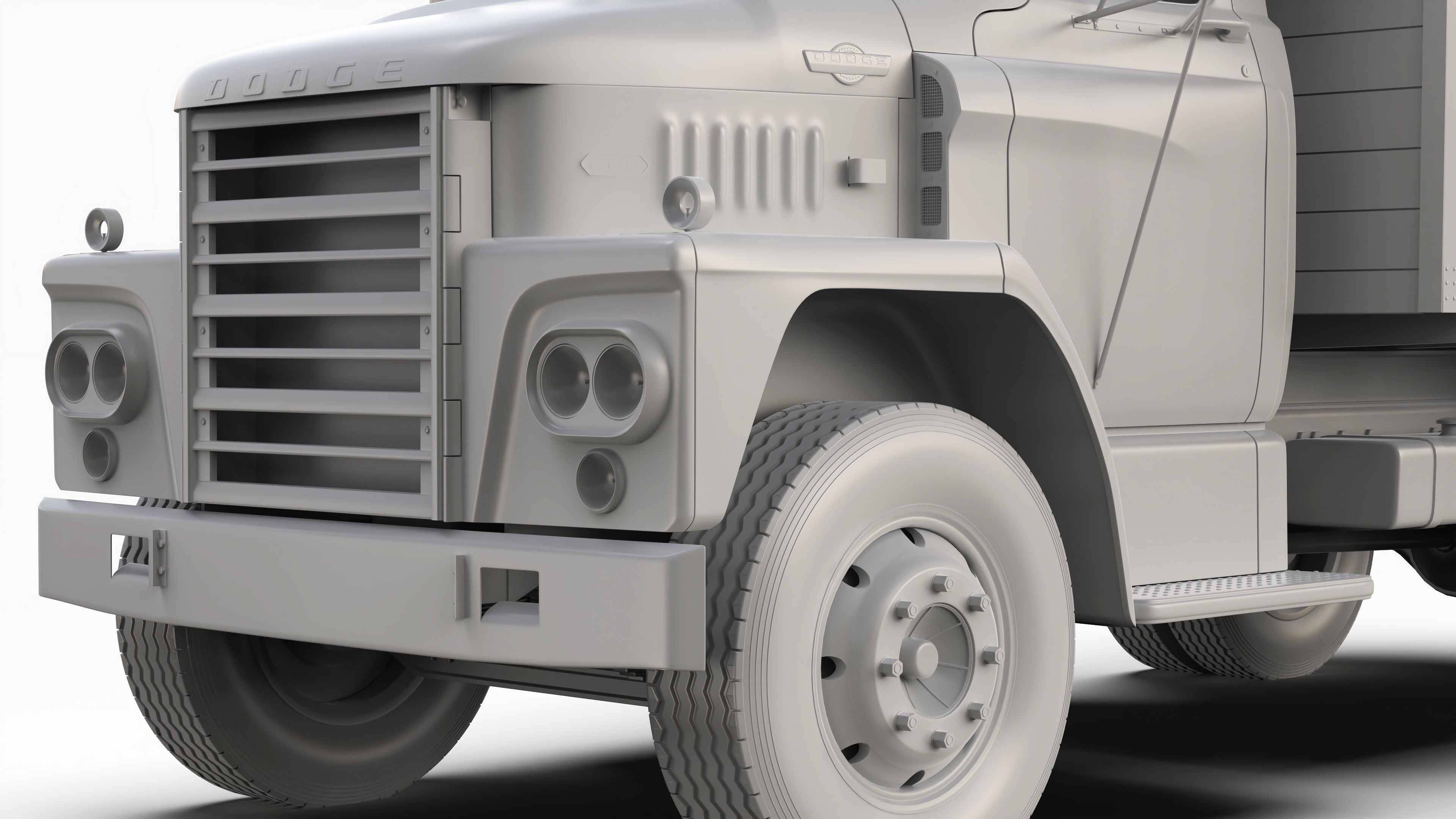 Dodge C600 1967 3D model_13