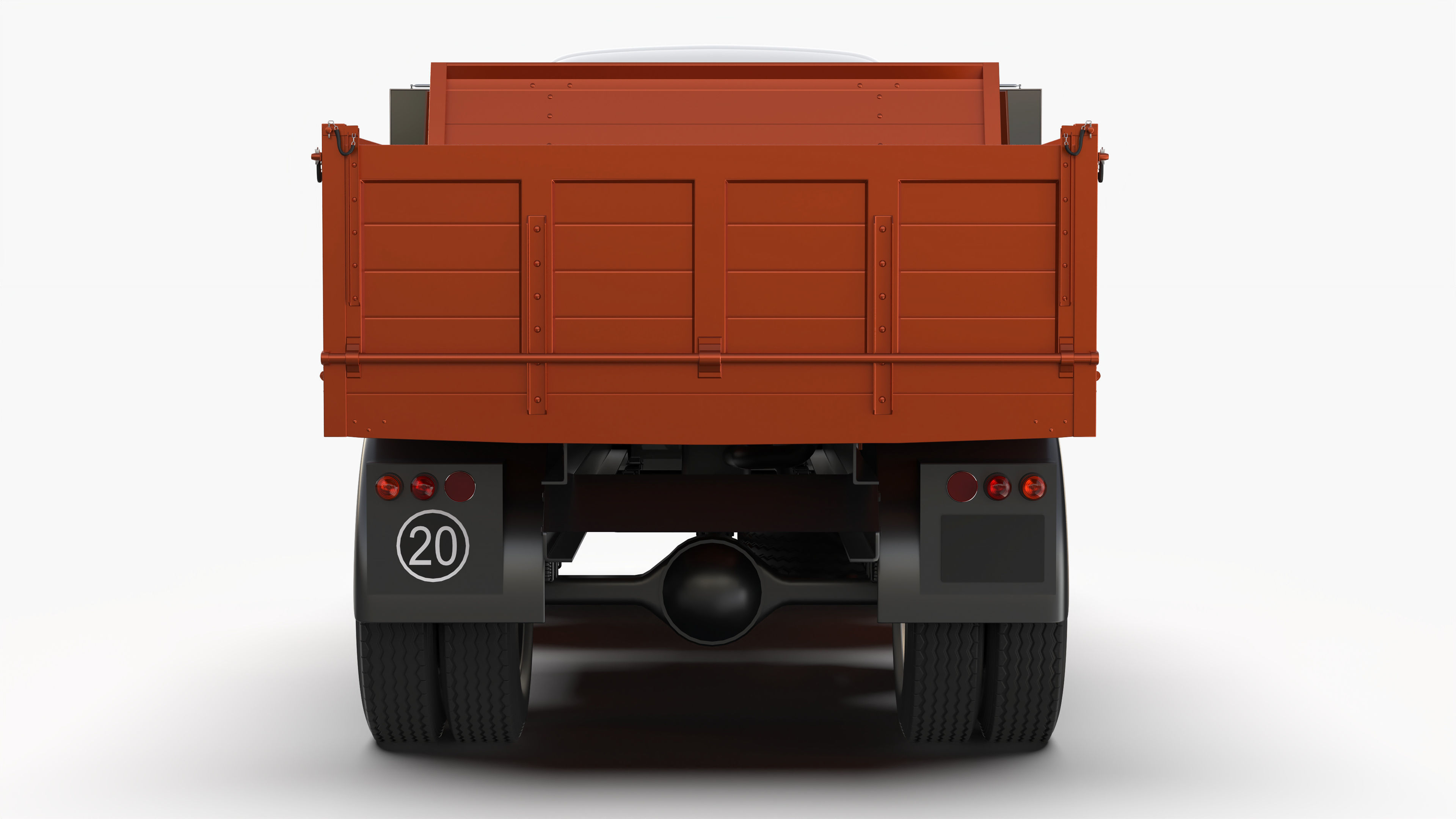 Dodge C600 1967 3D model_7