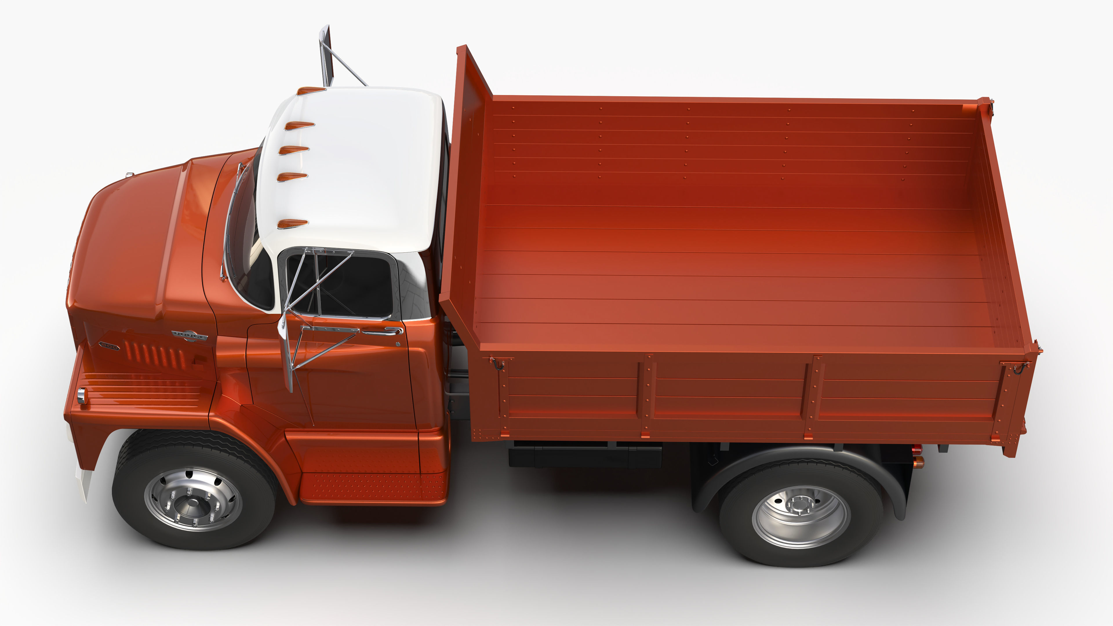 Dodge C600 1967 3D model_5