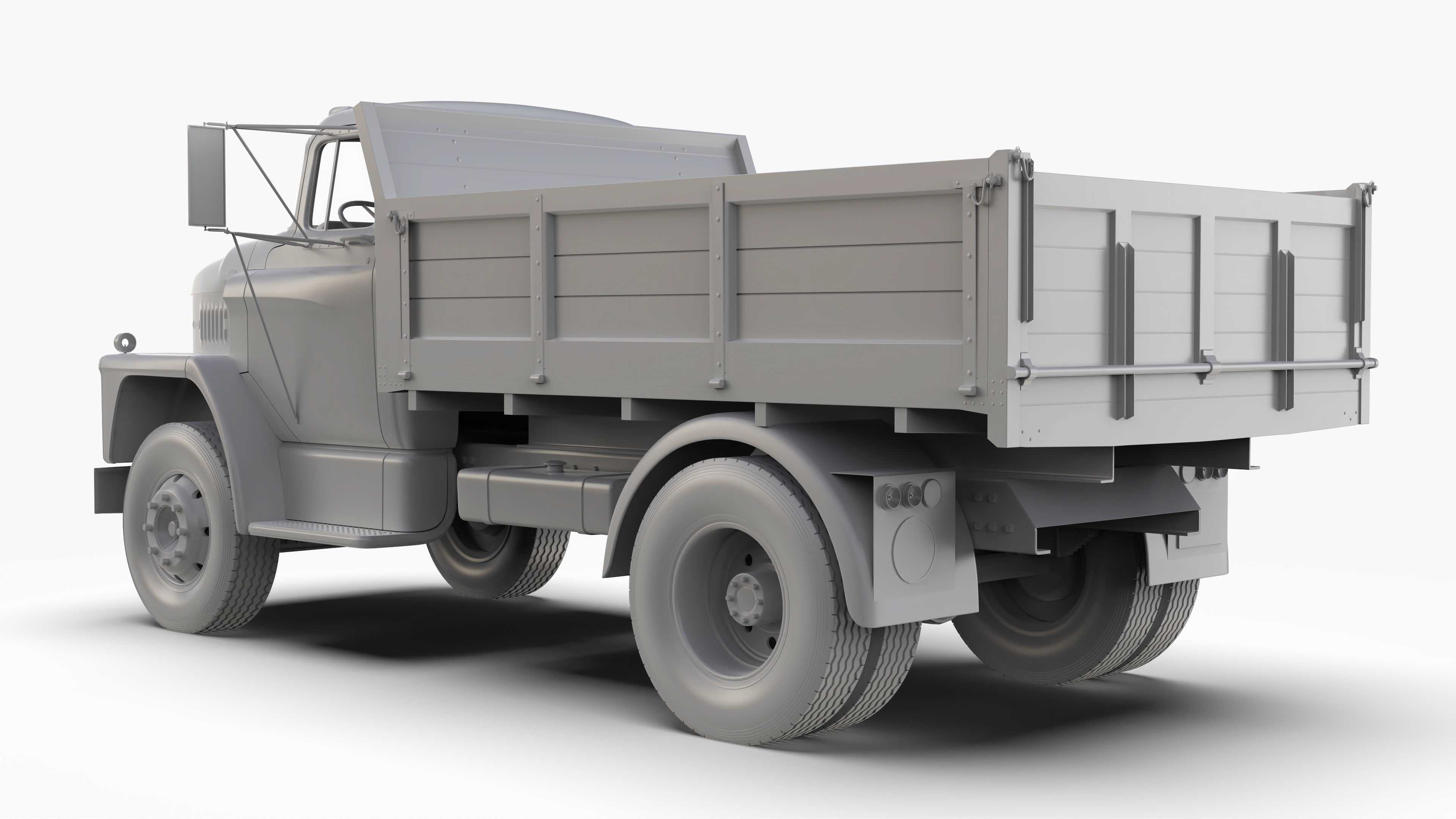 Dodge C600 1967 3D model_10