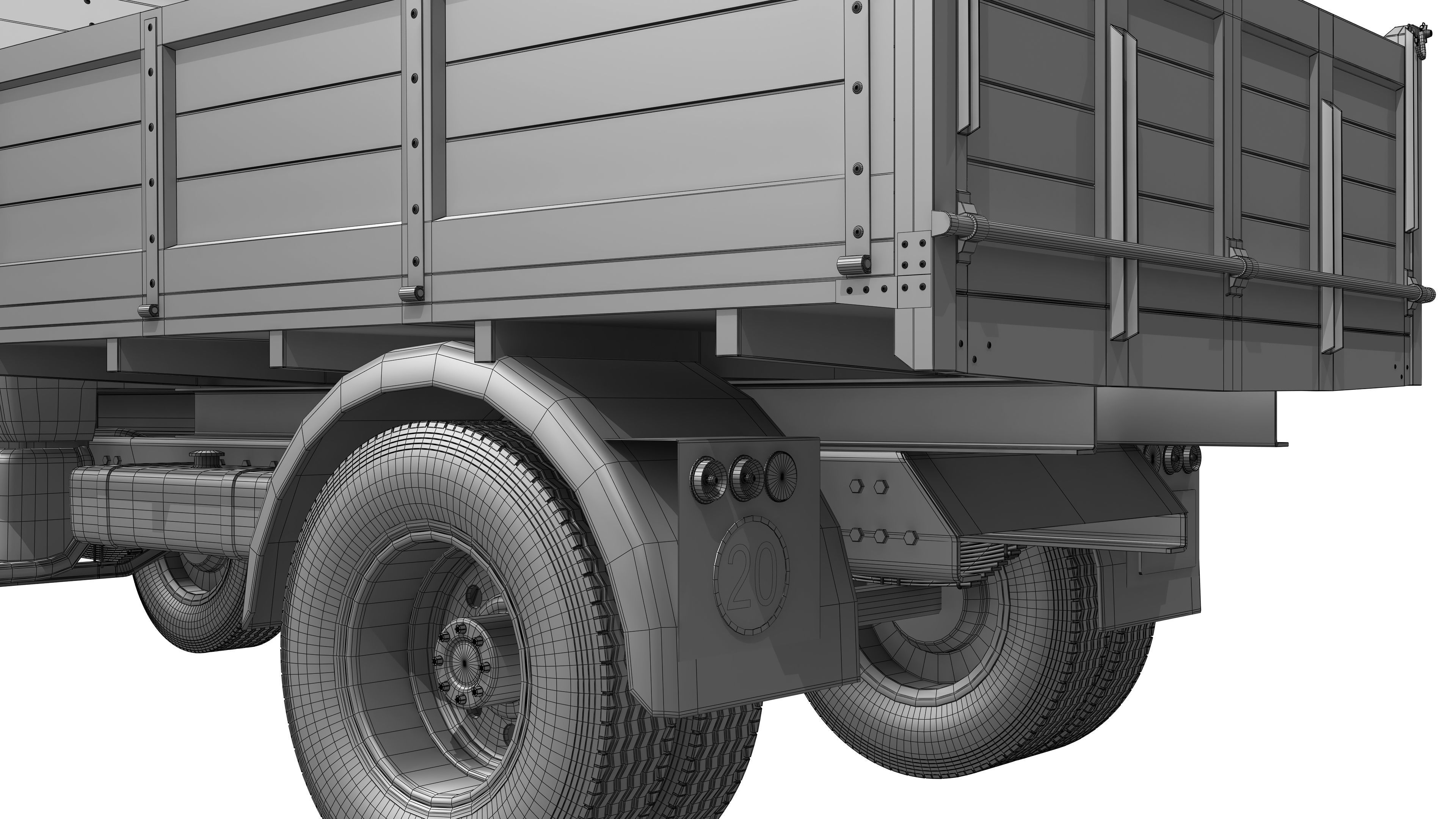 Dodge C600 1967 3D model_18