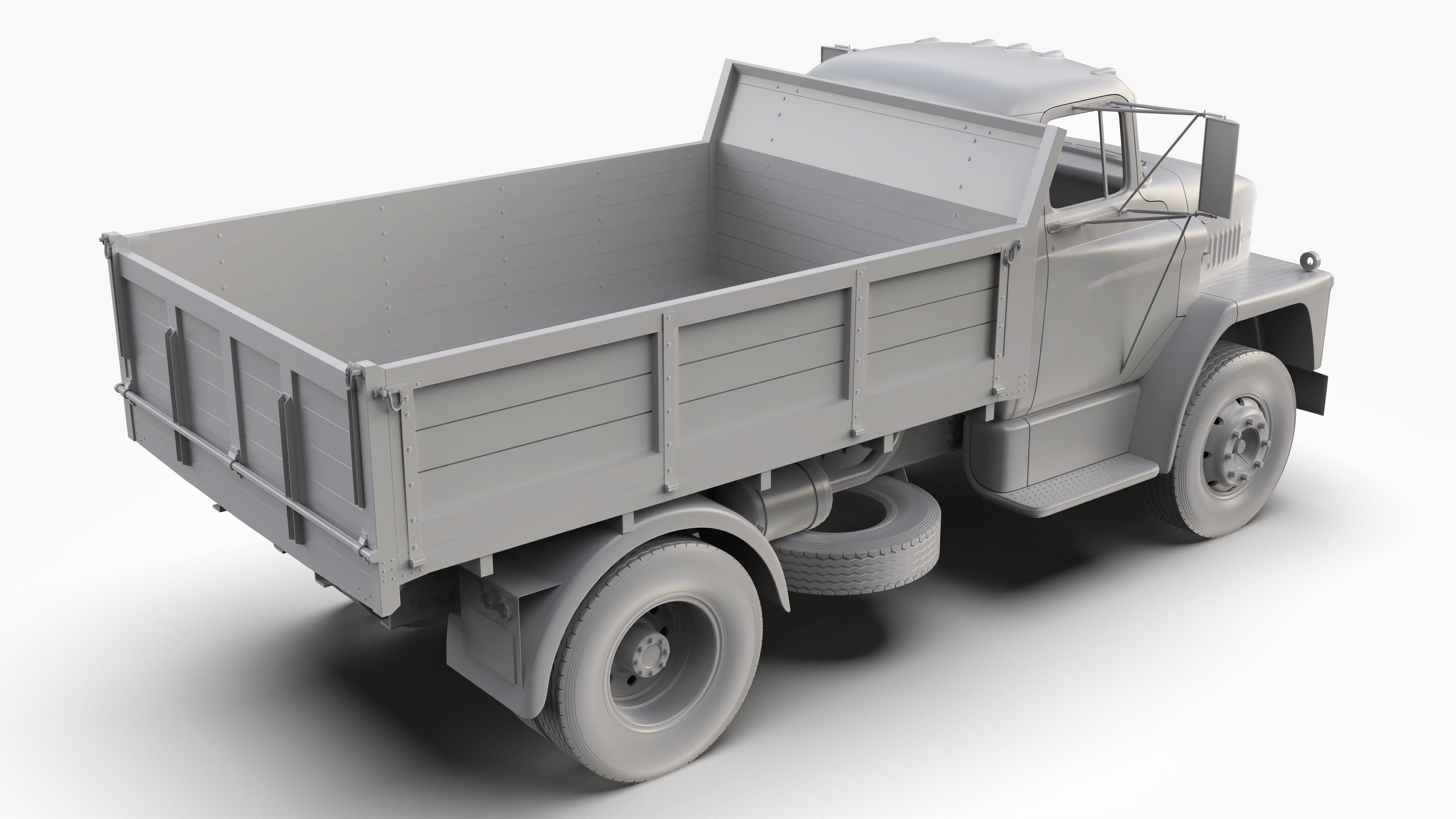 Dodge C600 1967 3D model_11