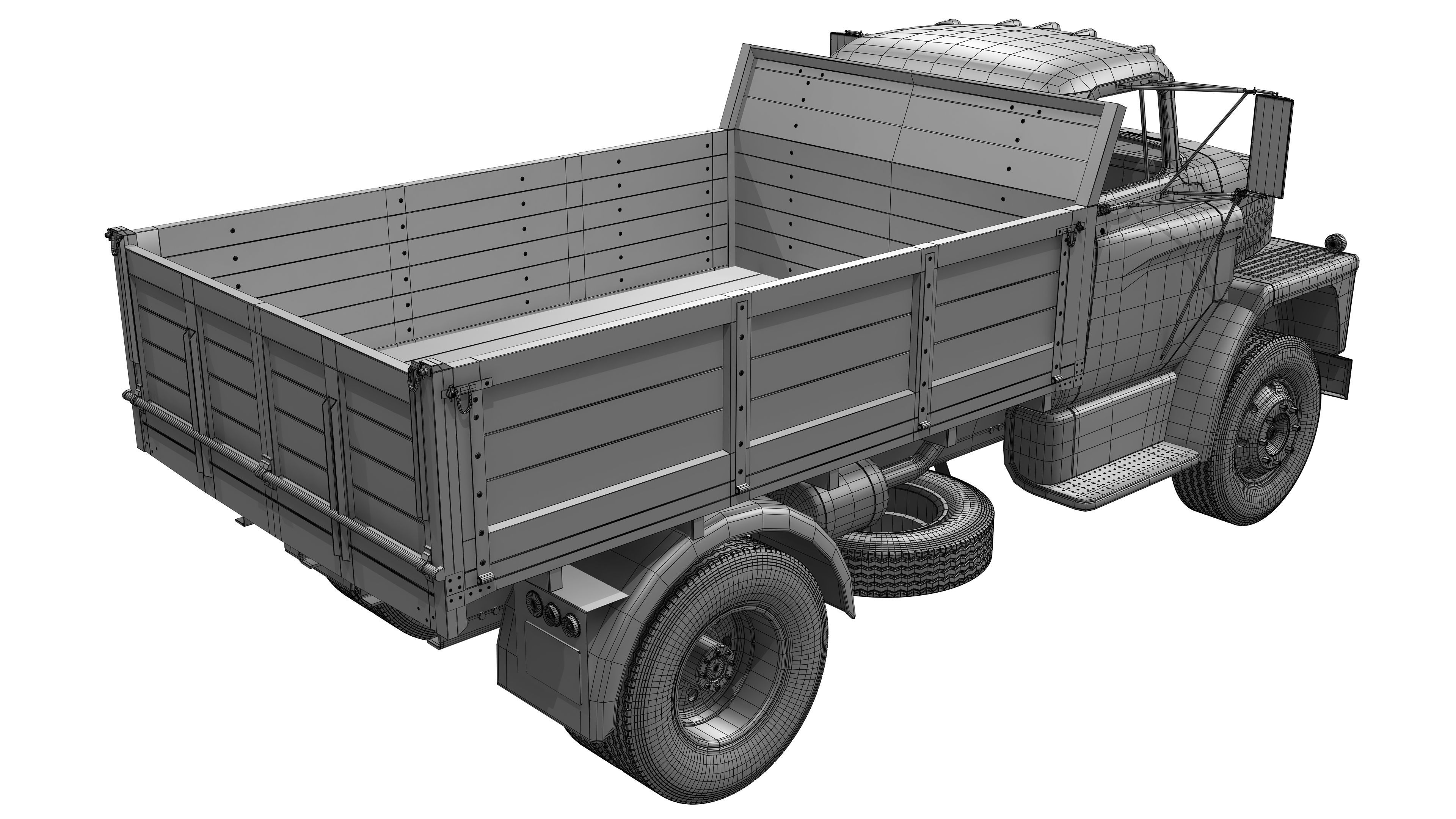 Dodge C600 1967 3D model_16