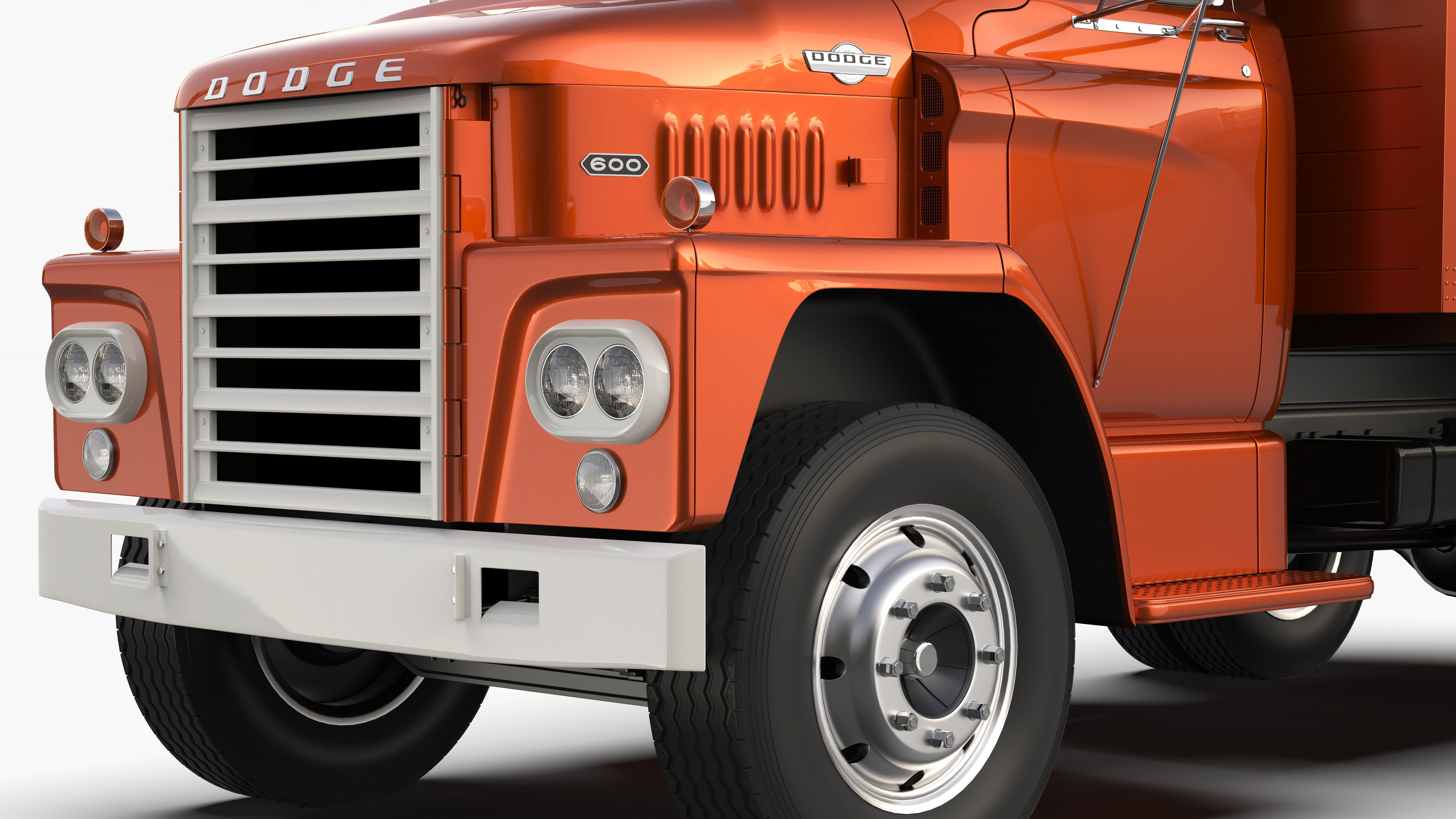 Dodge C600 1967 3D model_8