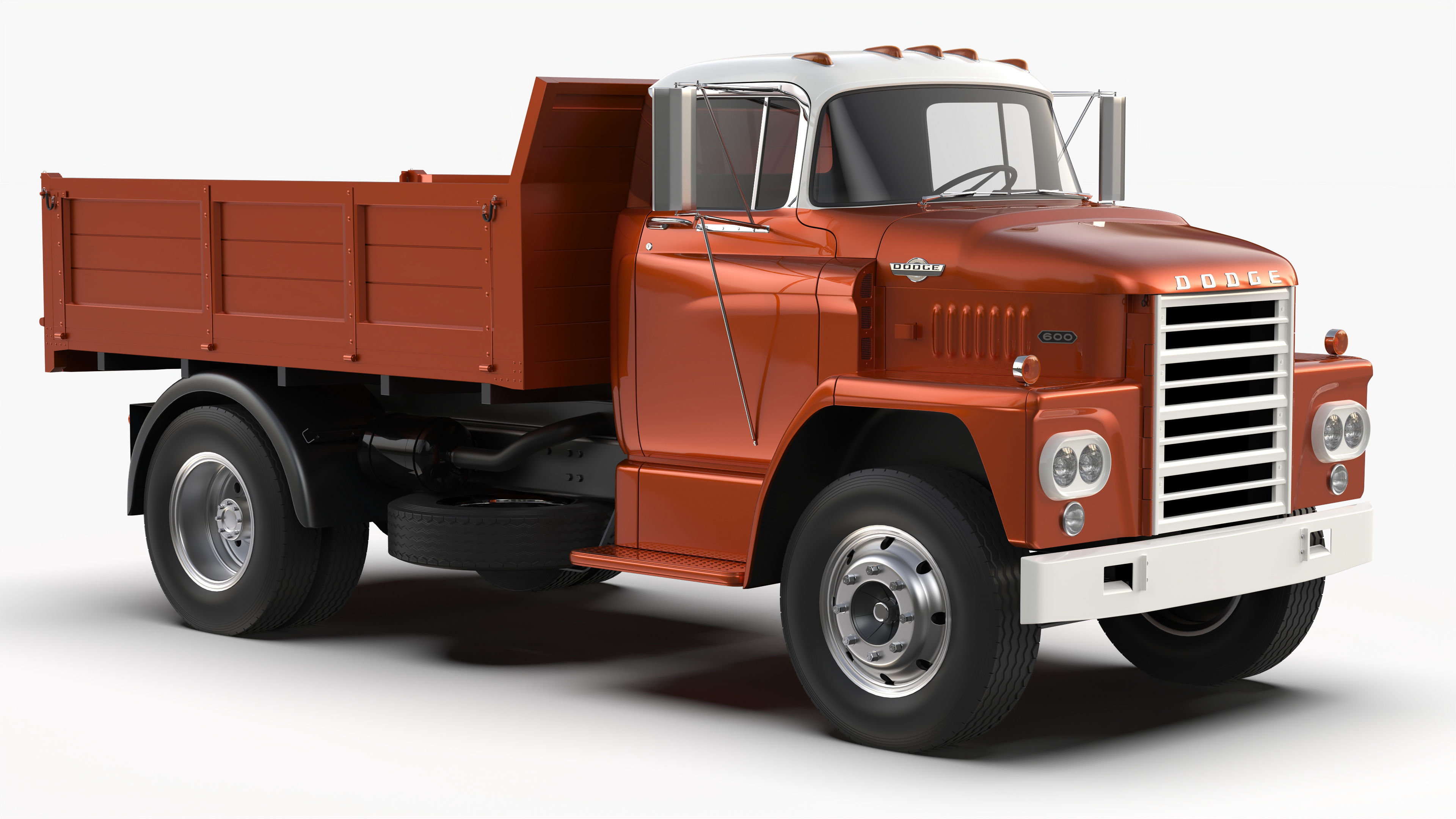 Dodge C600 1967 3D model_4