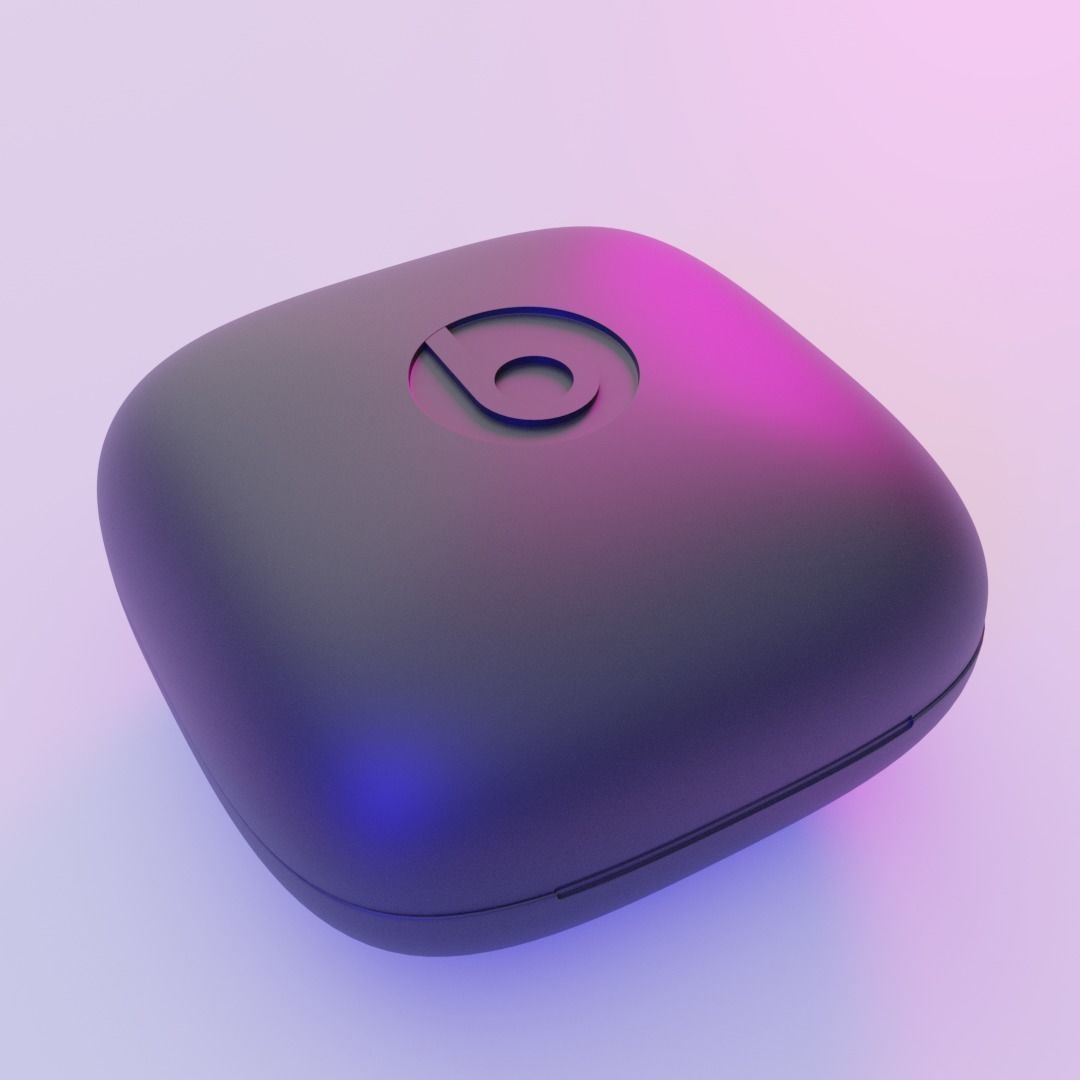 BEATS POWERBEATS PRO NAVY Low-poly 3D model_8