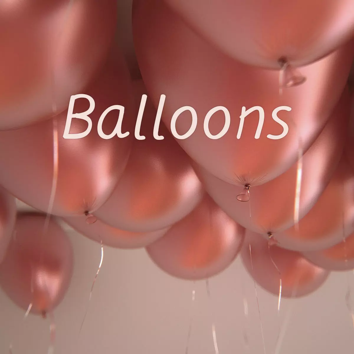 25 air balloons 3D model_0