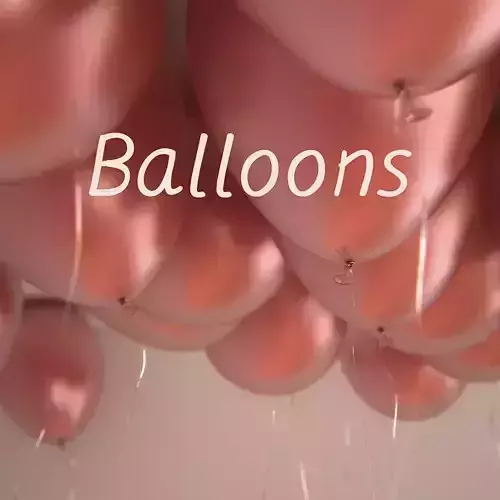 25 air balloons 3D model