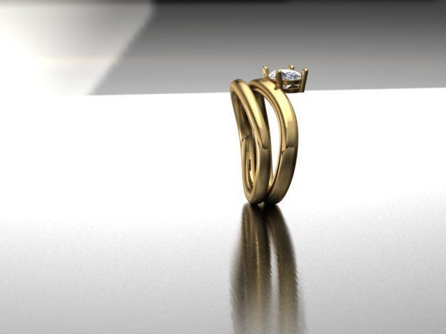 Oval Ring US 6 3D print model_1